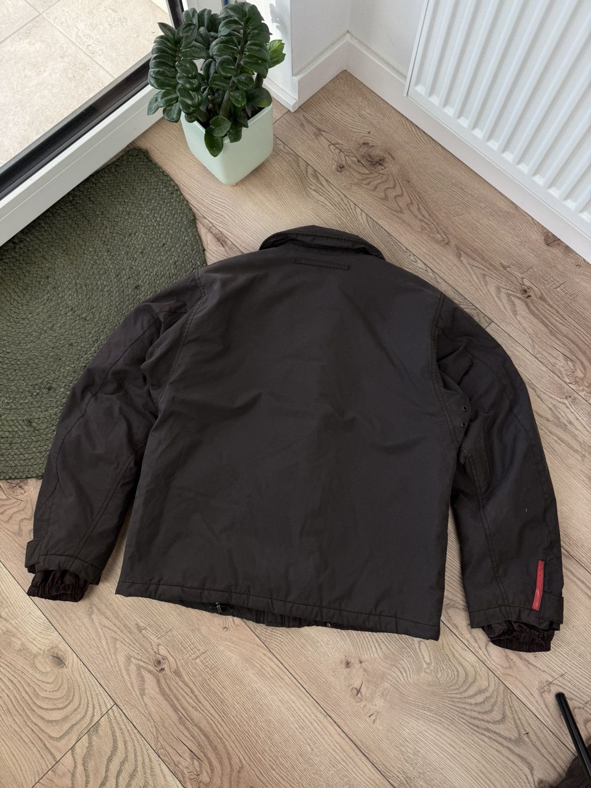 Prada Prada Bomber Aviation Jacket Nylon Turtleneck Red Tab Size US L / EU 52-54 / 3 - 18 Thumbnail