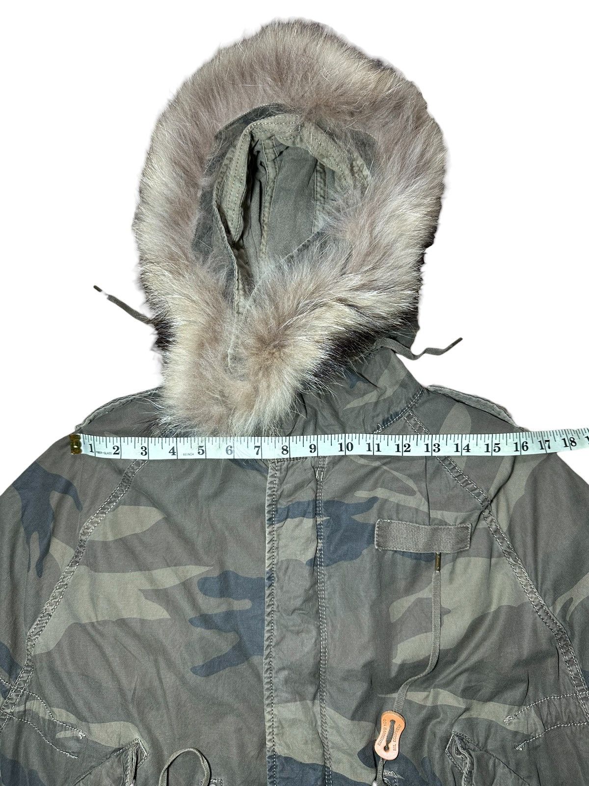 GOA G.O.A Camouflage Fur Hood Poncho Size ONE SIZE - 23 Thumbnail
