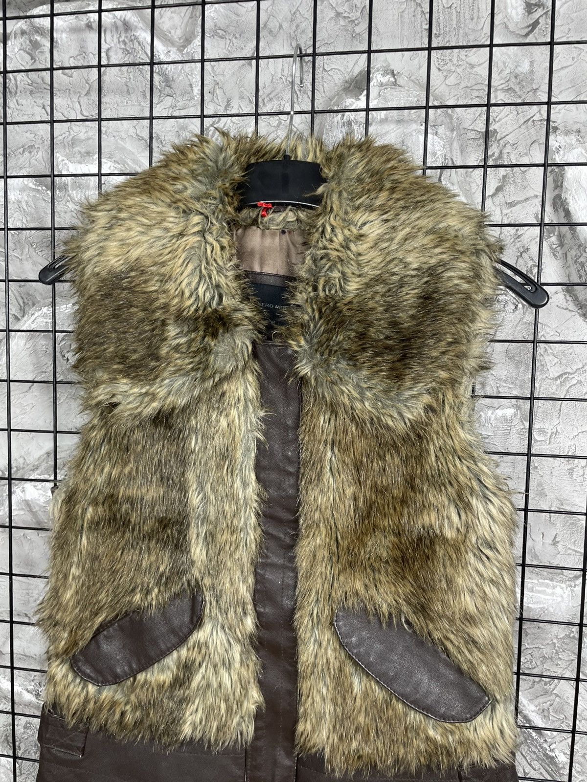 KMRii Vintage Fur Leather Y2K Vest Rick Owens LGB Japanese Style Size US S / EU 44-46 / 1 - 4 Thumbnail