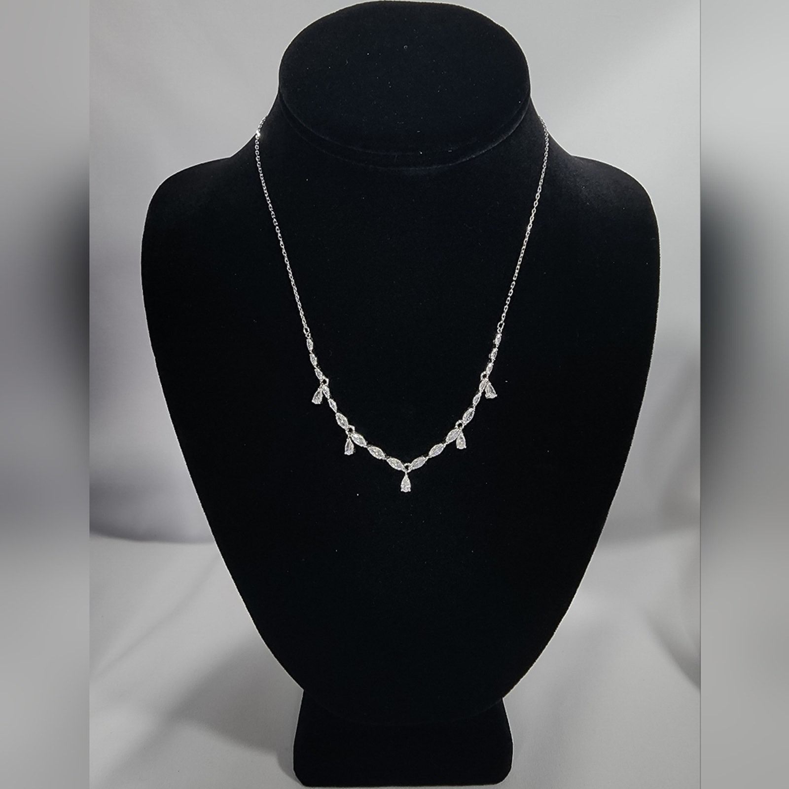 Swarovski Swarovski Crystal Louison Necklace Small White Rhodium Size ONE SIZE - 5 Thumbnail