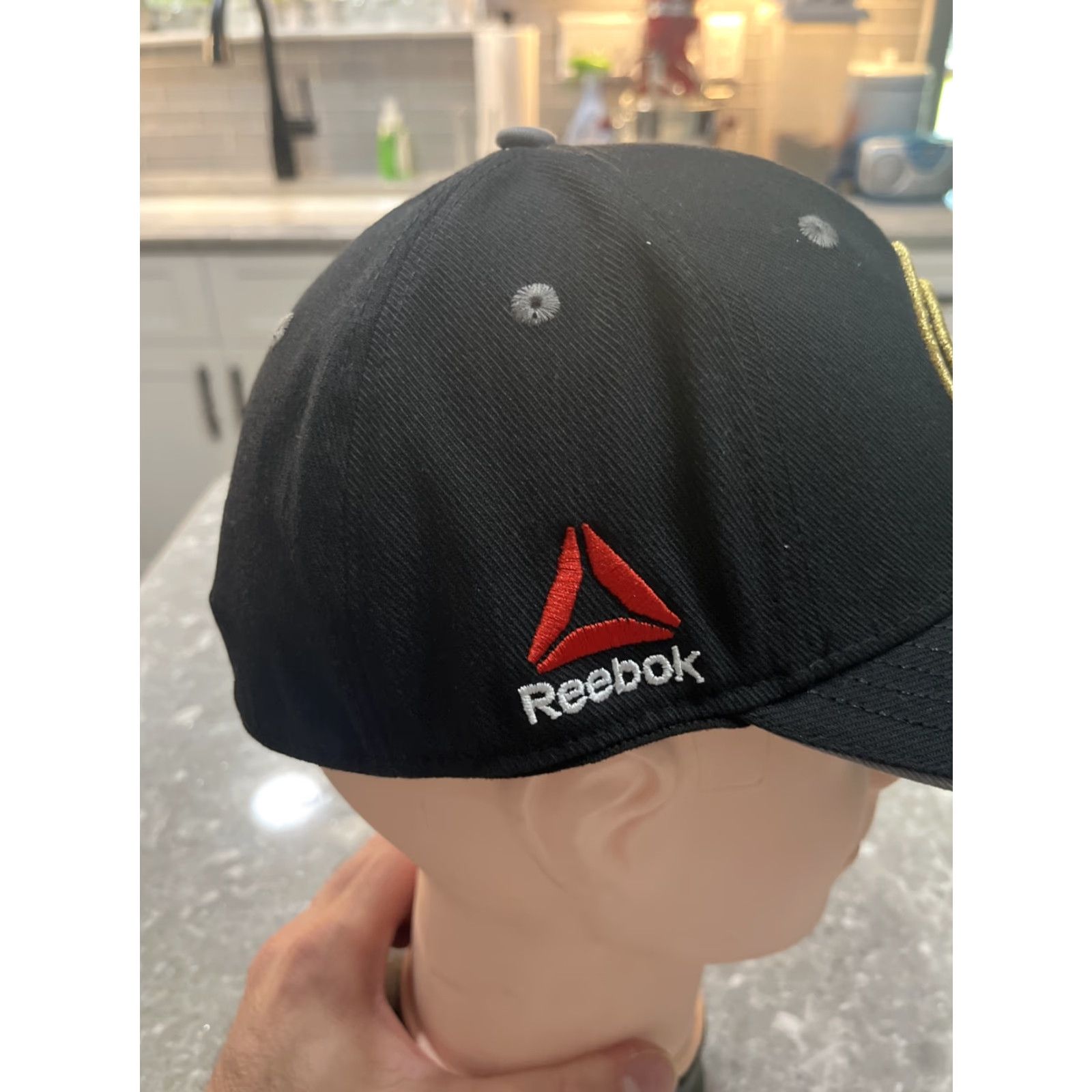 Reebok UFC World Champion Black Gold Reebok MMA Superflex Hat L/XL Size ONE SIZE - 4 Thumbnail