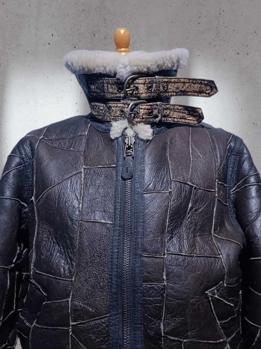 Vintage 💥Rare💥 Vintage B-3 Patchwork Leather Flight Jacket Size US M / EU 48-50 / 2 - 4 Thumbnail