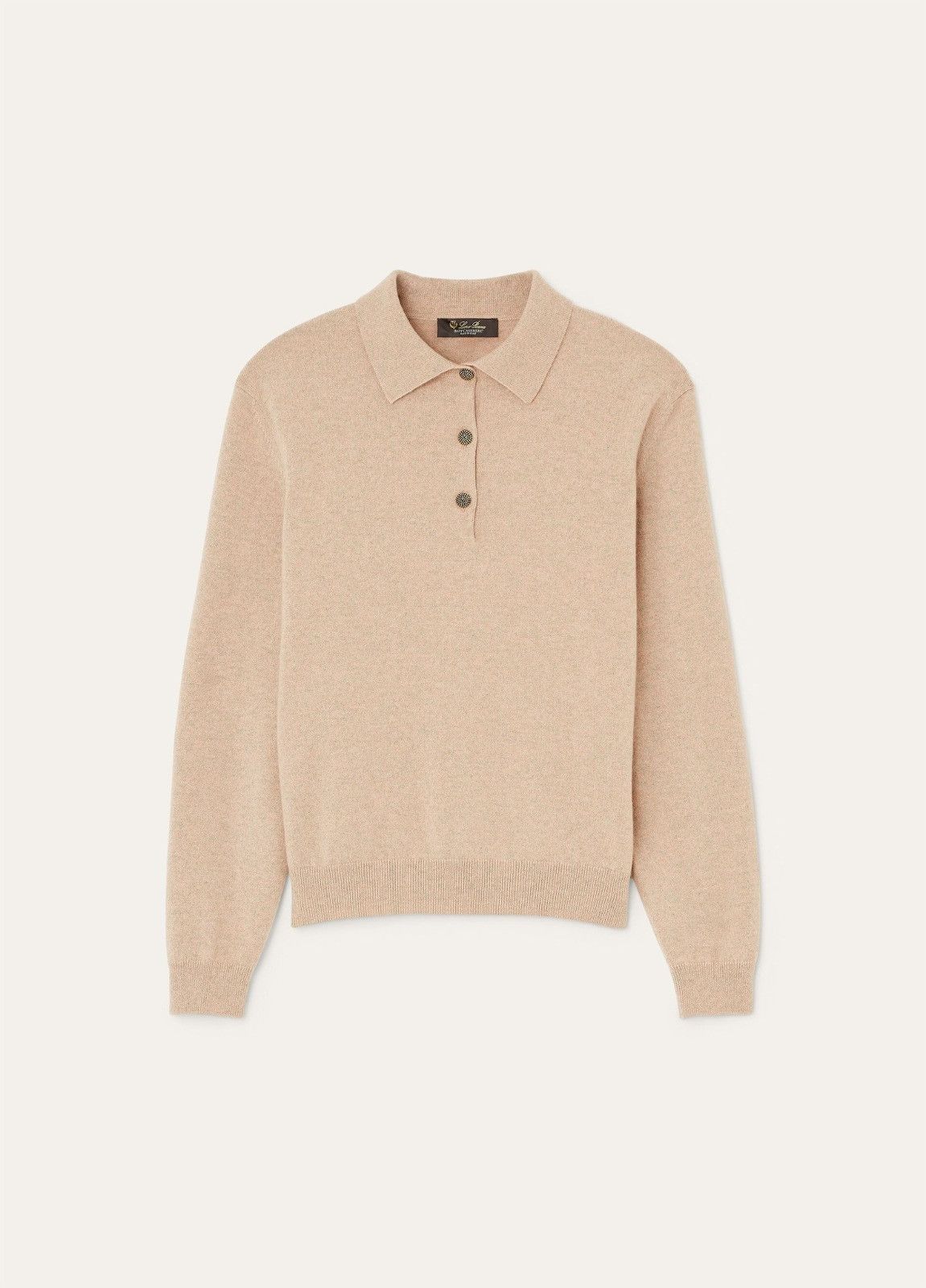 Loro Piana o1srvl11e0526 FAP2440 Classic Polo Shirt in Beige Size S / US 4 / IT 40 - 1 Thumbnail