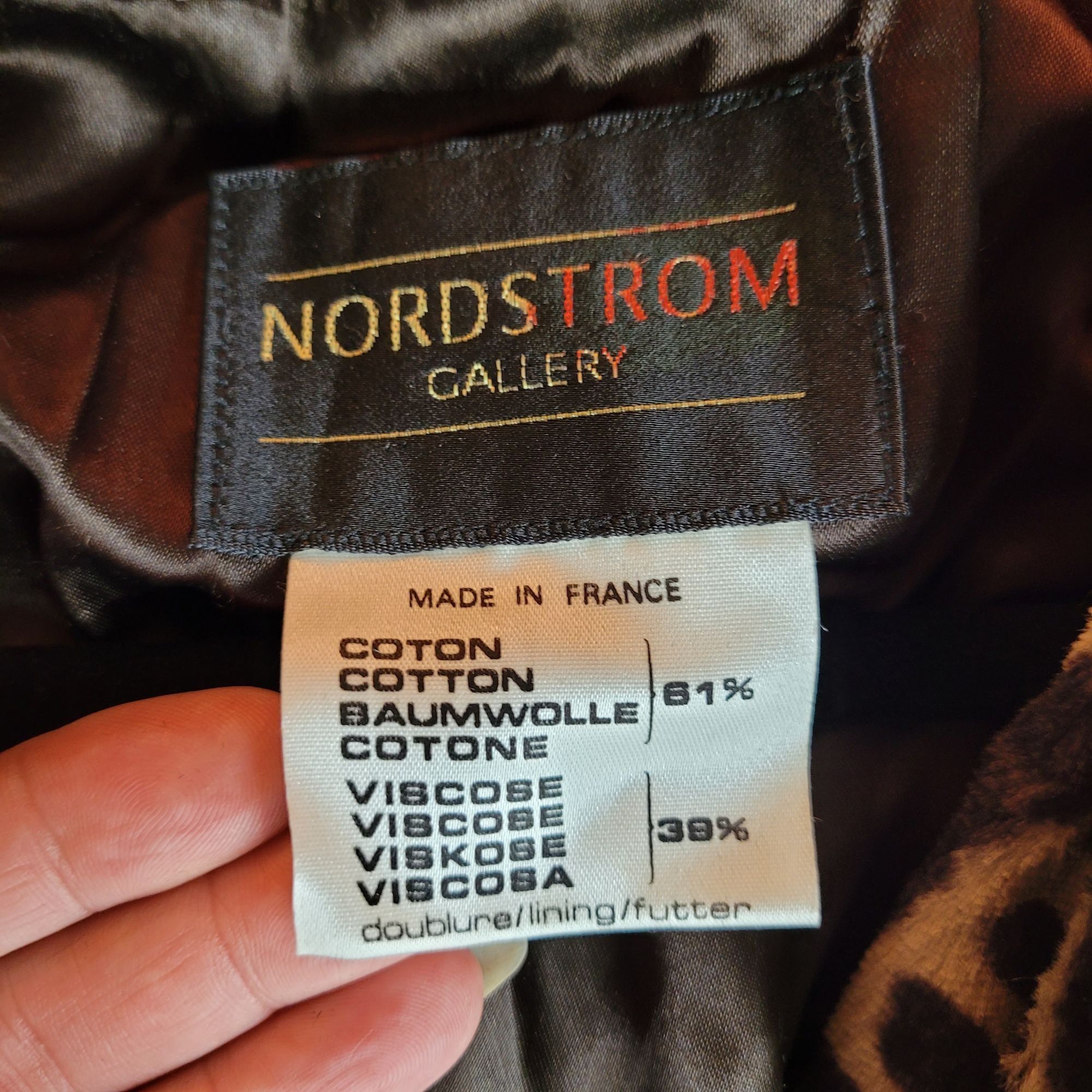 Nordstrom Vtg 90's Mod Vegan Faux Fur Trench Sz 14 Animal Print Large Size XL / US 12-14 / IT 48-50 - 3 Thumbnail