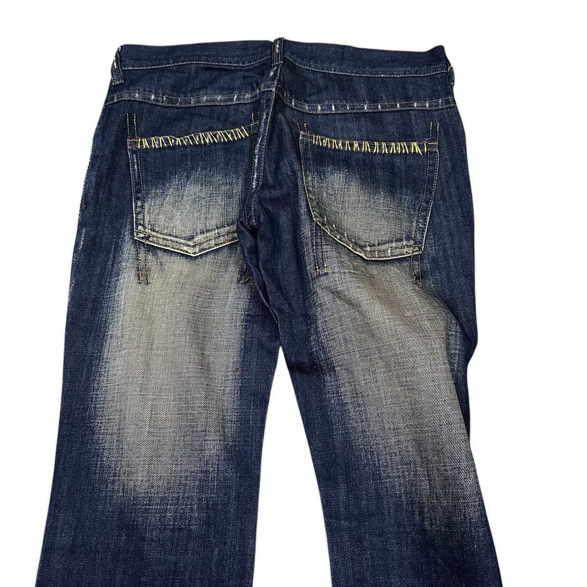 Kapital 💥Distress Denim💥 Japanesebrand Midas Crazy Design💥 Size US 32 / EU 48 - 4 Thumbnail