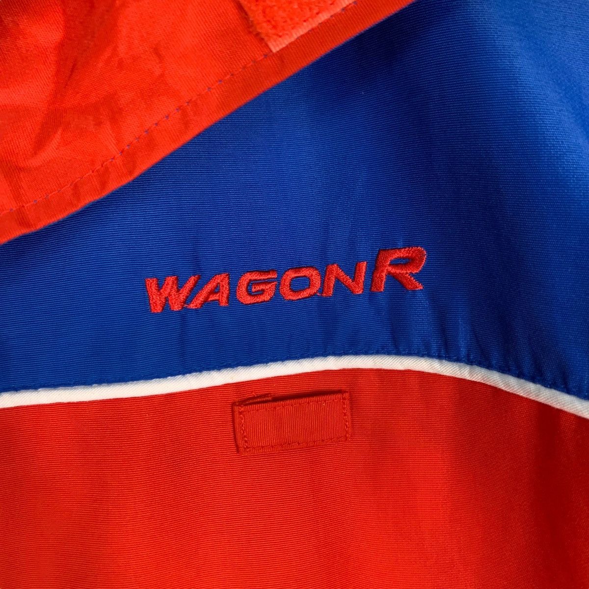 Vintage SUZUKI WAGON R Red Blue Coloblock Jacket #1272-C57 Size US L / EU 52-54 / 3 - 15 Thumbnail