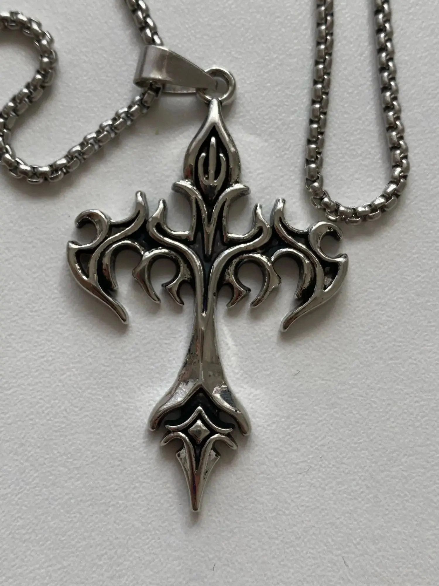 Jewelry × Vintage Opium Cross Chain Black | Grailed