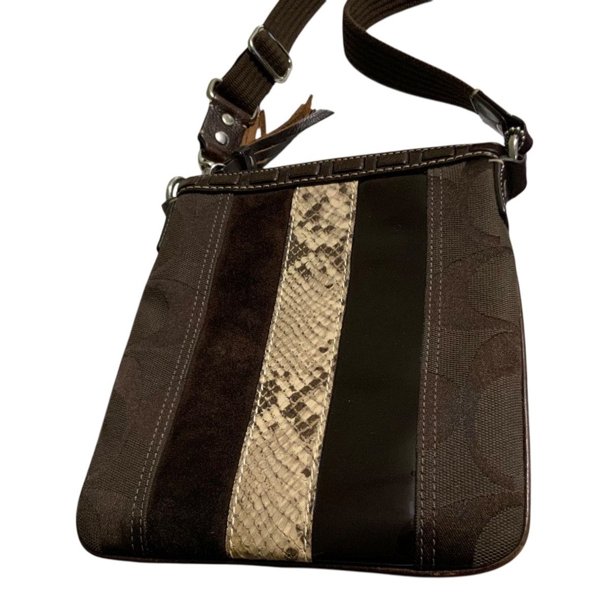 Coach Archival Coach 2006 Hamptons Python Stripe Swingpack Size ONE SIZE - 2 Thumbnail