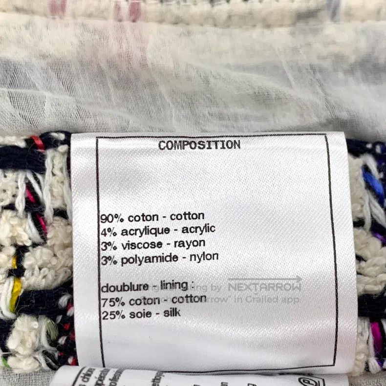 Chanel Chanel Data Centre Series Colour-blocked Velcro Cotton Lap Size XS / US 0-2 / IT 36-38 - 8 Thumbnail
