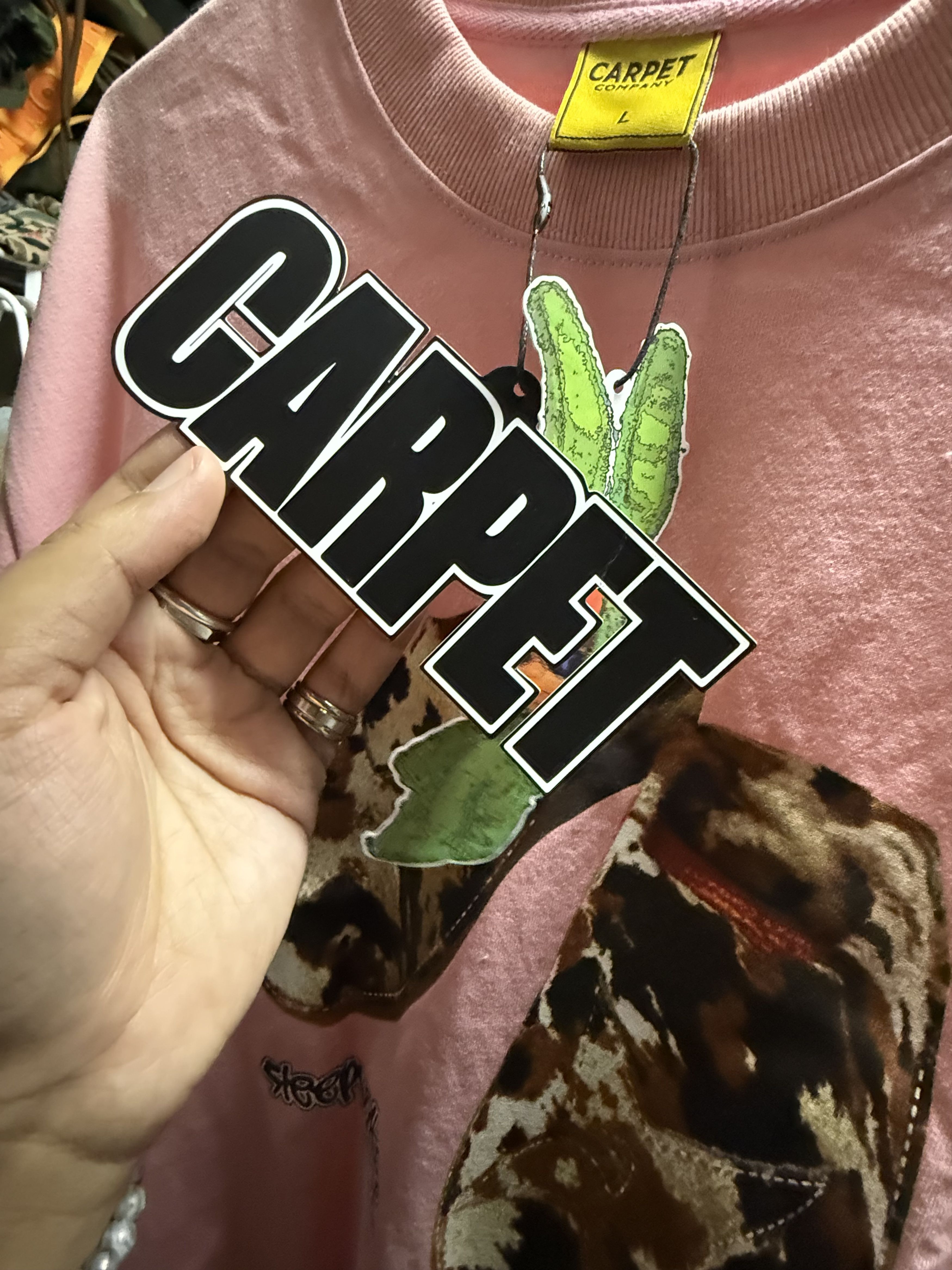 Carpet Company JUST DROPPED Carpet Company Pink Sleepwalker Tee SS25 Size L Size US L / EU 52-54 / 3 - 4 Thumbnail