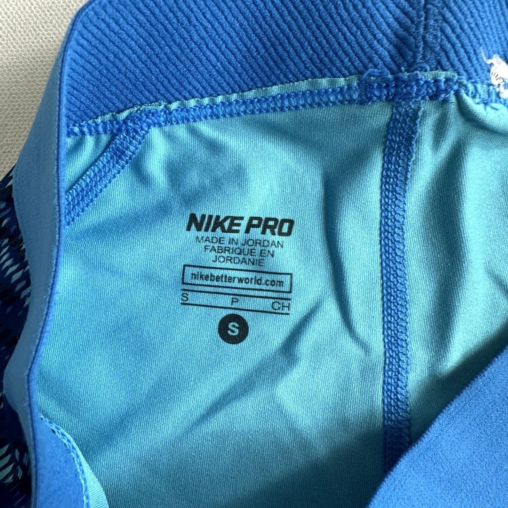 Nike Nike Pro Dri-Fit Womens Small Blue Active Leggings Size 28" / US 6 / IT 42 - 7 Thumbnail