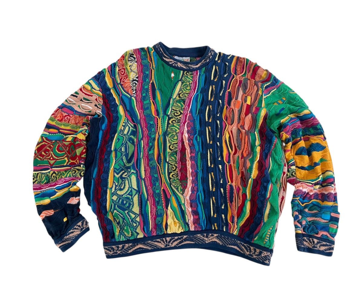 Coogi Rare Vintage 90s Coogi 3D Knit Sweater Rainbow Unicorn Size US M / EU 48-50 / 2 - 2 Thumbnail