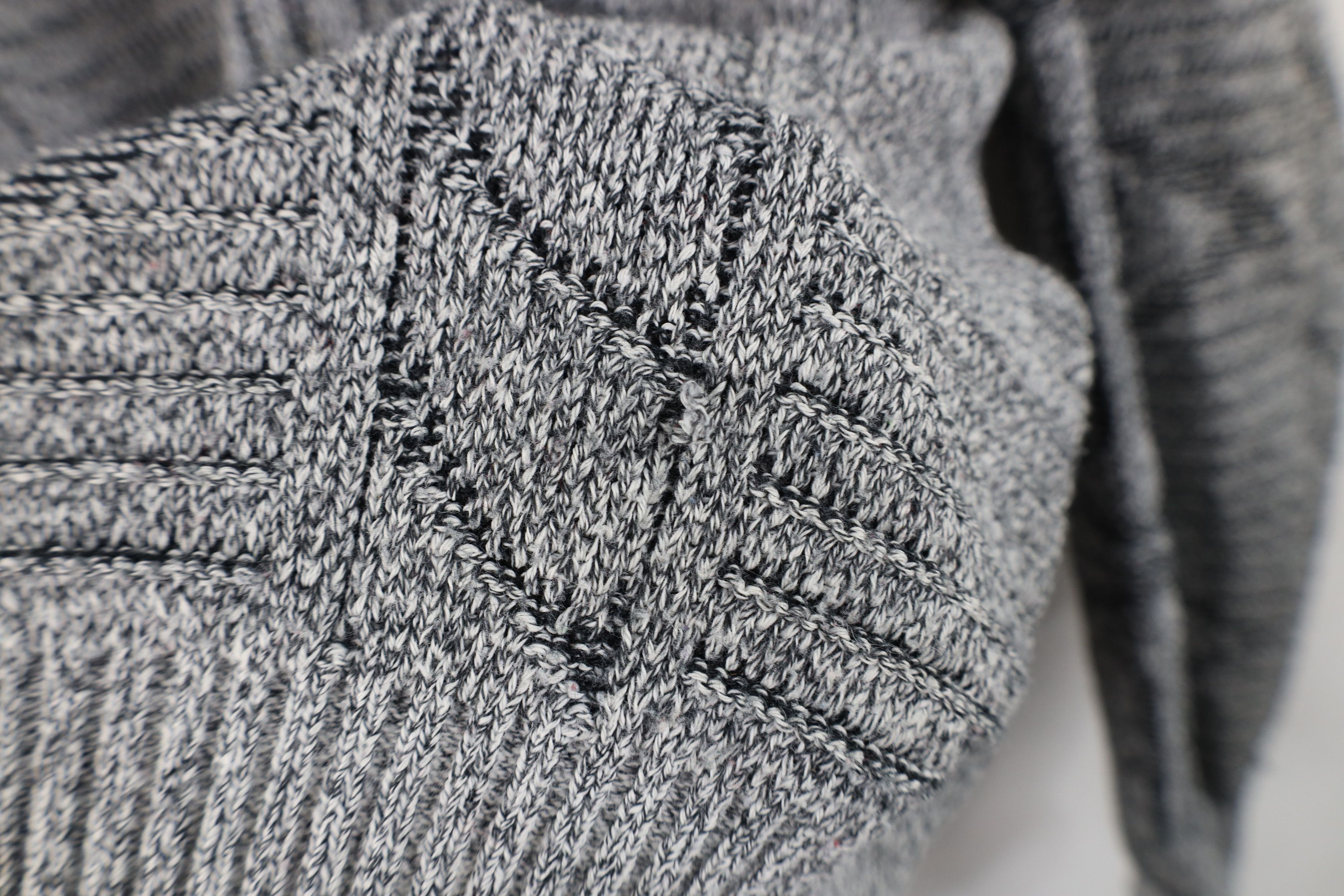 Vintage Vintage 90s Streetwear Ribbed Knit Crewneck Sweater Gray Size US M / EU 48-50 / 2 - 5 Thumbnail
