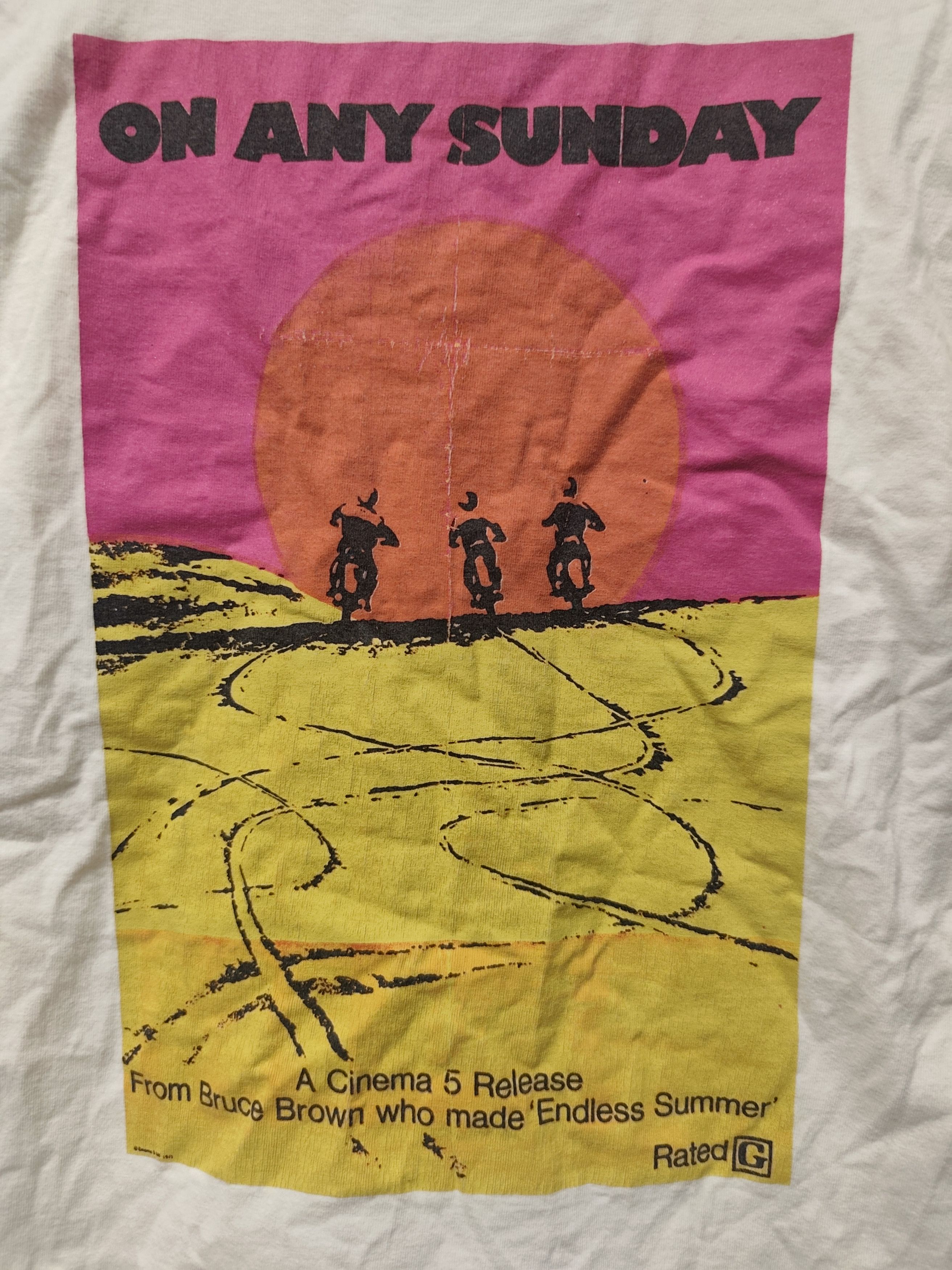 The Real McCoy's Any On Sunday 1970 Bruce Brown Film Tee Size US S / EU 44-46 / 1 - 3 Thumbnail