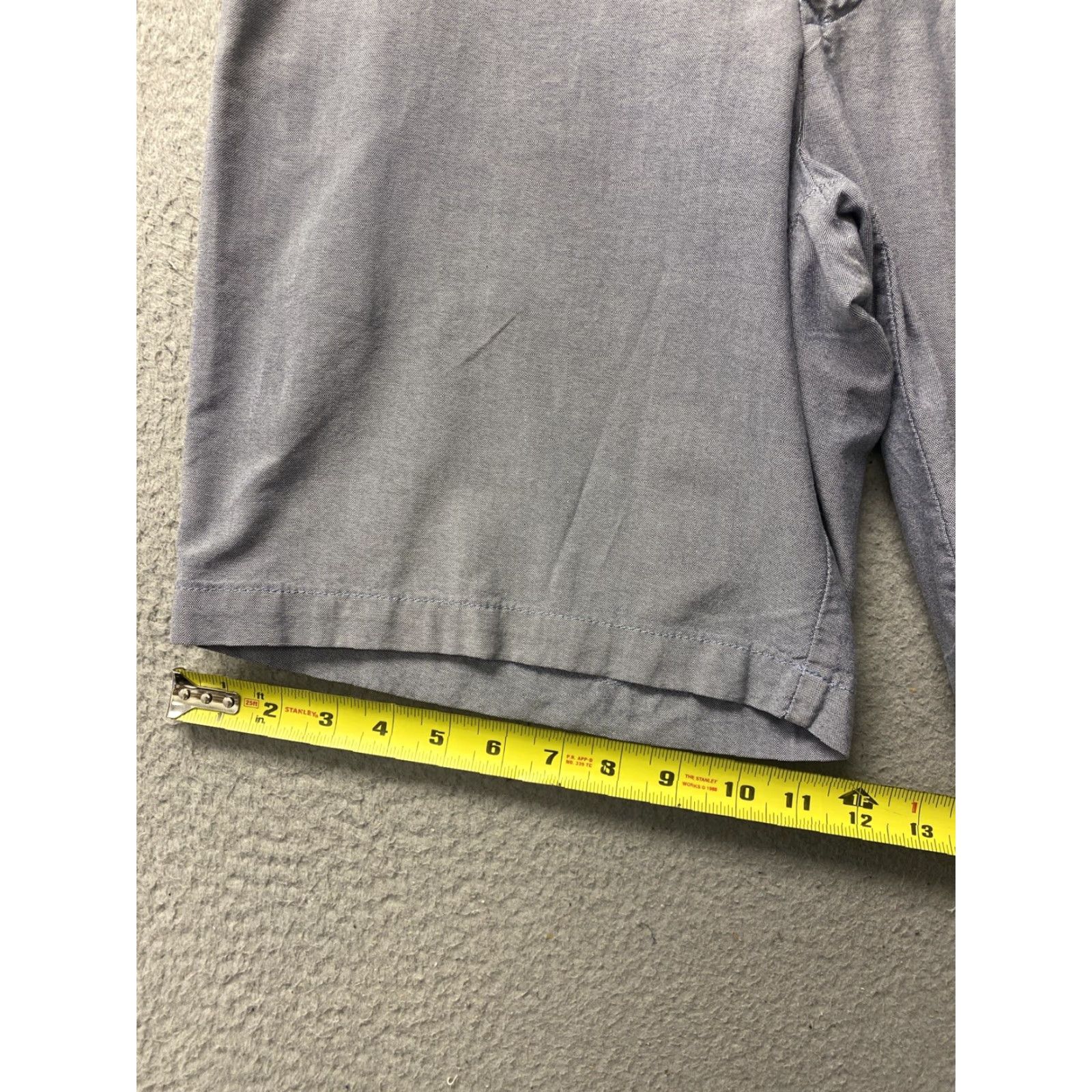 Izod VINTAGE IZOD Chino Shorts Men 34 Blue Cotton Light Bermuda Casual Men's 34 Blue Pockets American Classic 90s Size US 34 / EU 50 - 5 Thumbnail