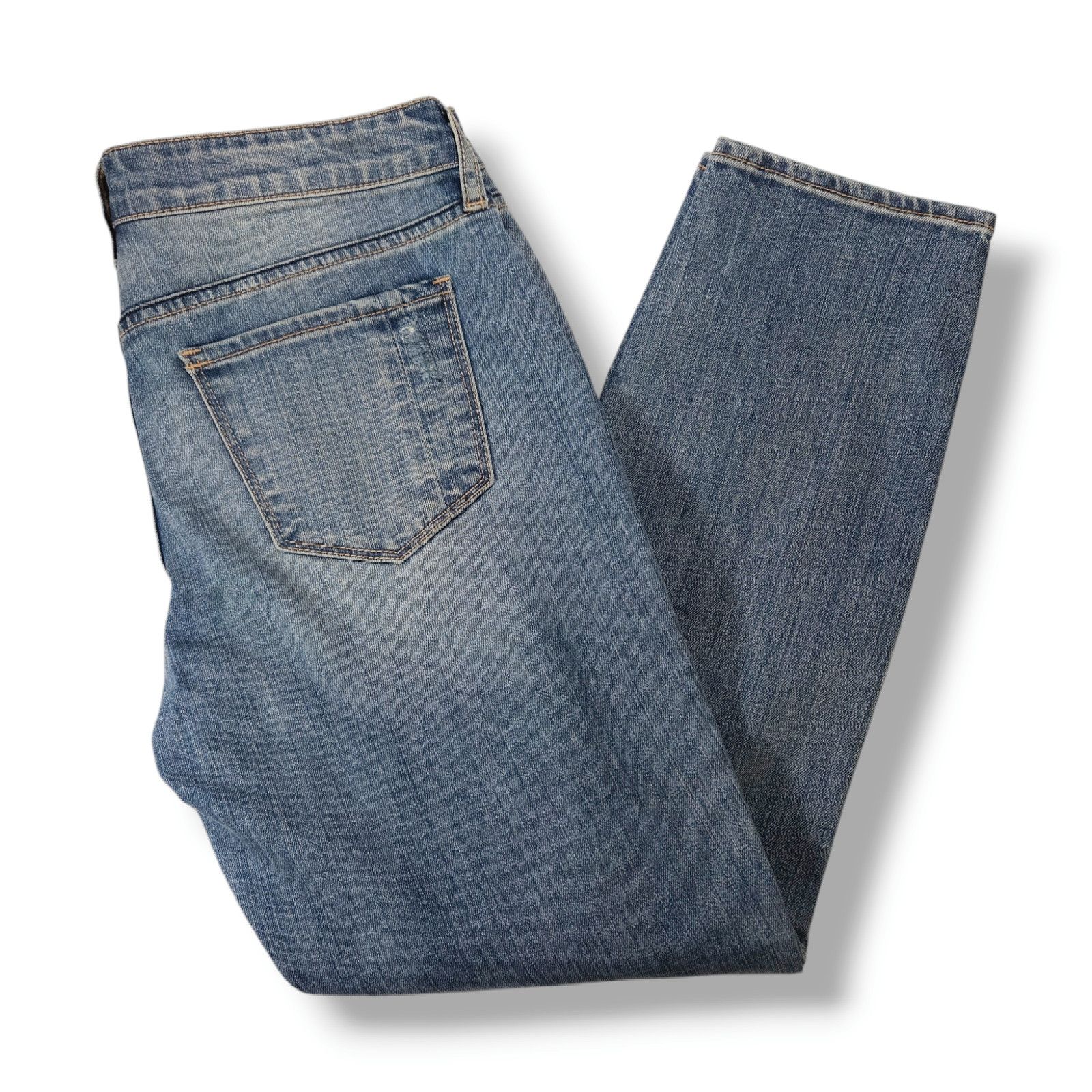 Pistola NWOT Pistola Distressed Patch Slim Ankle Jeans Sz 27x27.50 Size 27" / US 4 / IT 40 - 3 Thumbnail