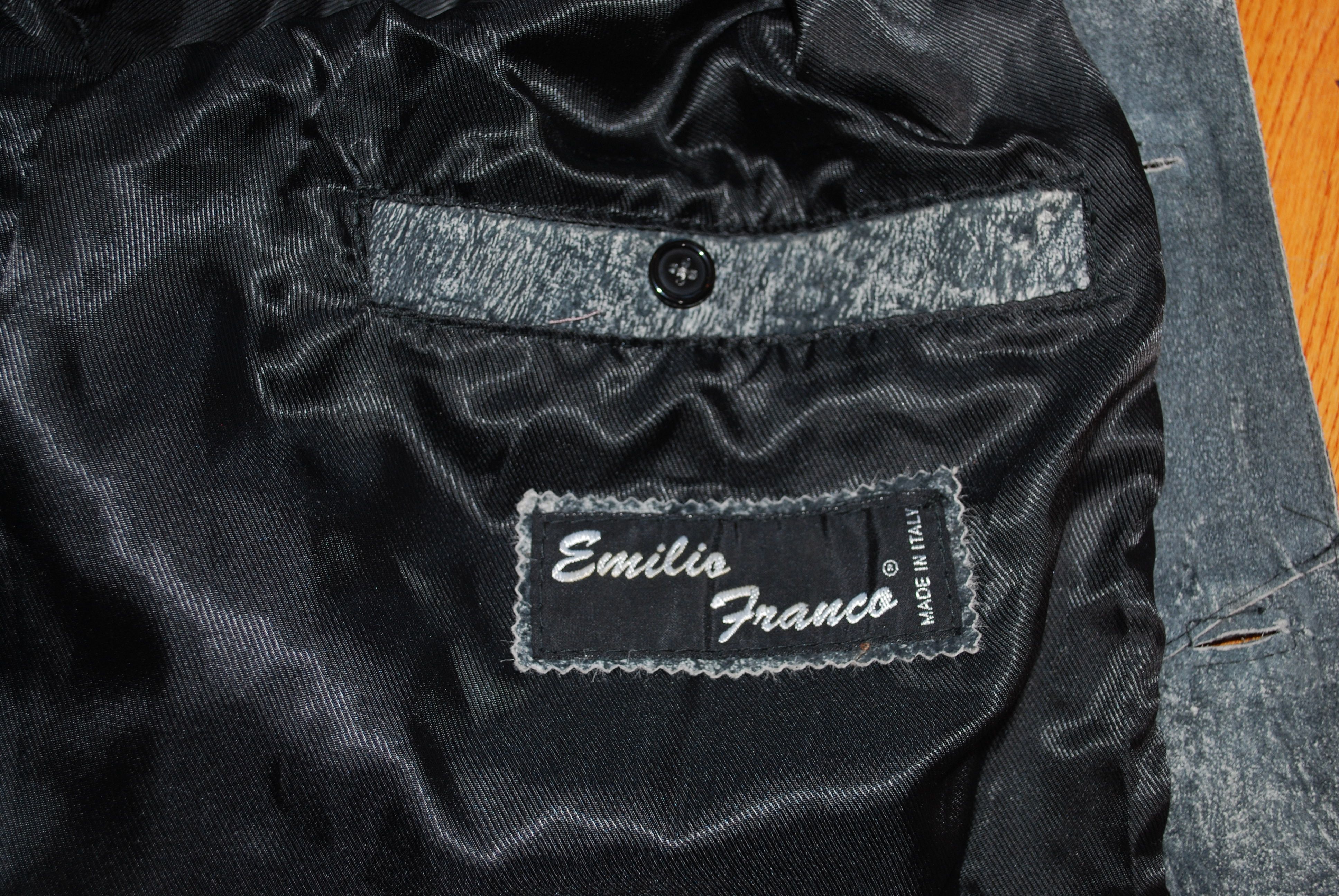 Vera Pelle Vera Pelle for Emillio Franco Leather Shaket denim look Size US L / EU 52-54 / 3 - 5 Thumbnail