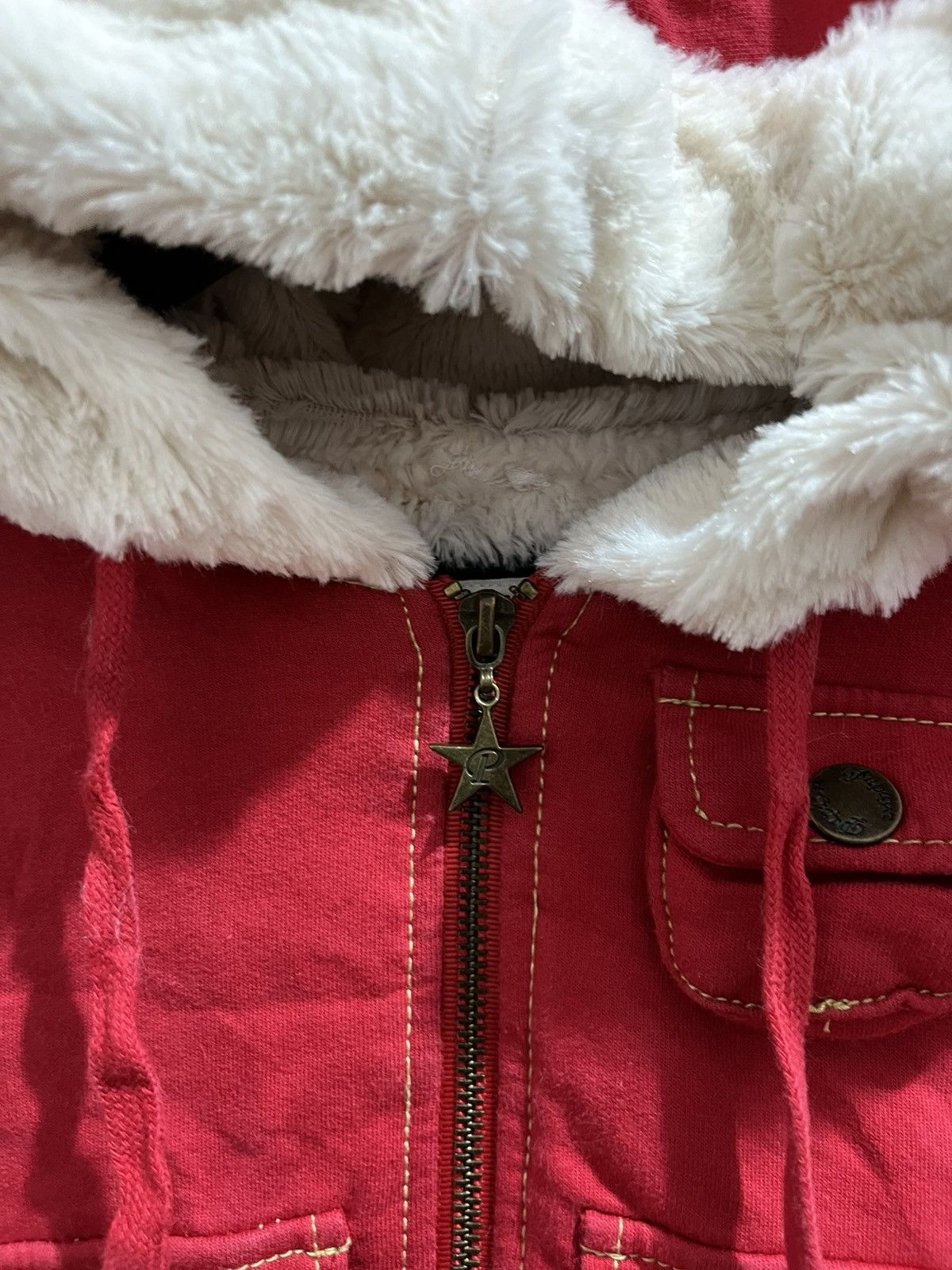 Japanese Brand Papaya fur crop hoodie ifsixwasnine Lgb styled Size S / US 4 / IT 40 - 3 Thumbnail