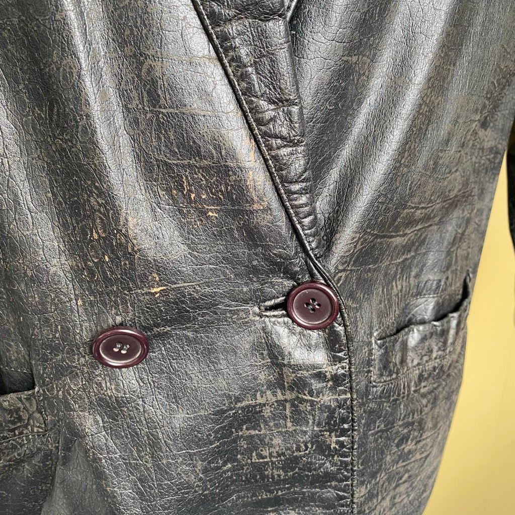 Fidelity Fidelity Leather men 40 distressed vintage 1 button leather Size US M / EU 48-50 / 2 - 3 Thumbnail