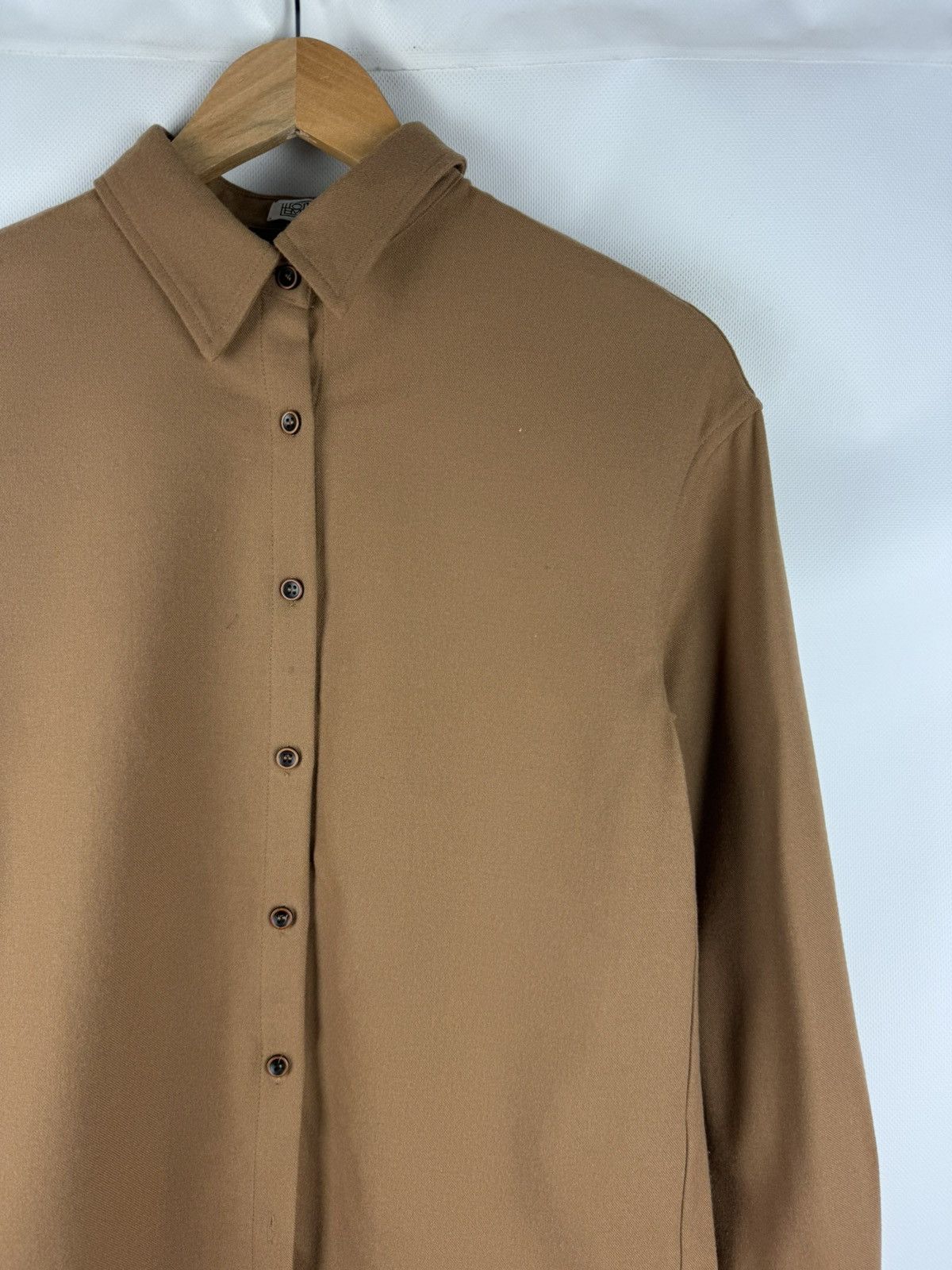 Toteme Toteme Novale Ladies Long Sleeve Wool Button Up Shirt Size S / US 4 / IT 40 - 5 Thumbnail