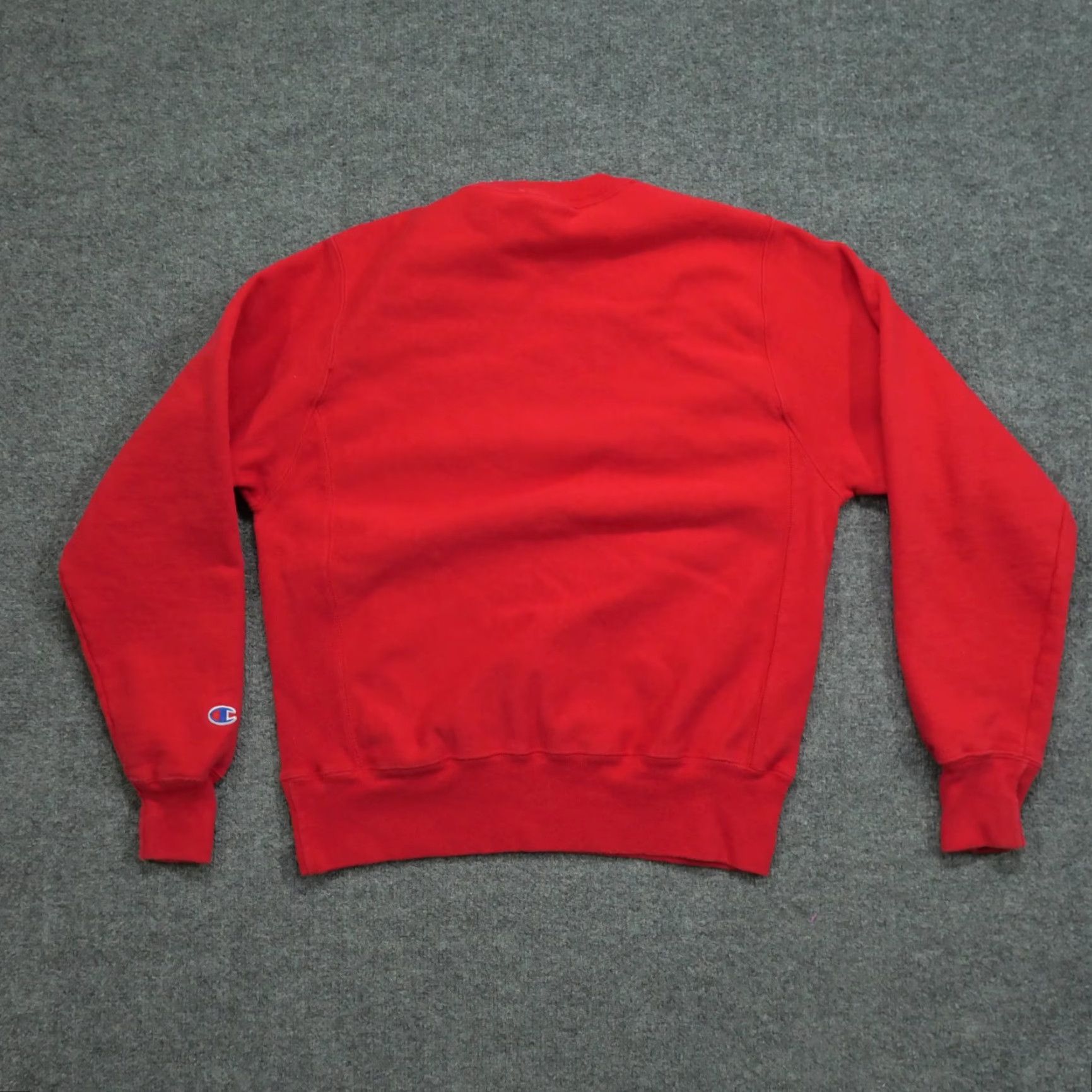 Champion Champion Sweatshirt Mens Sweatshirt Red Pullover Reverse Weave Adult Small Logo Fleece Crew Neck Long Sleeve Solid Pullover Size US S / EU 44-46 / 1 - 5 Thumbnail