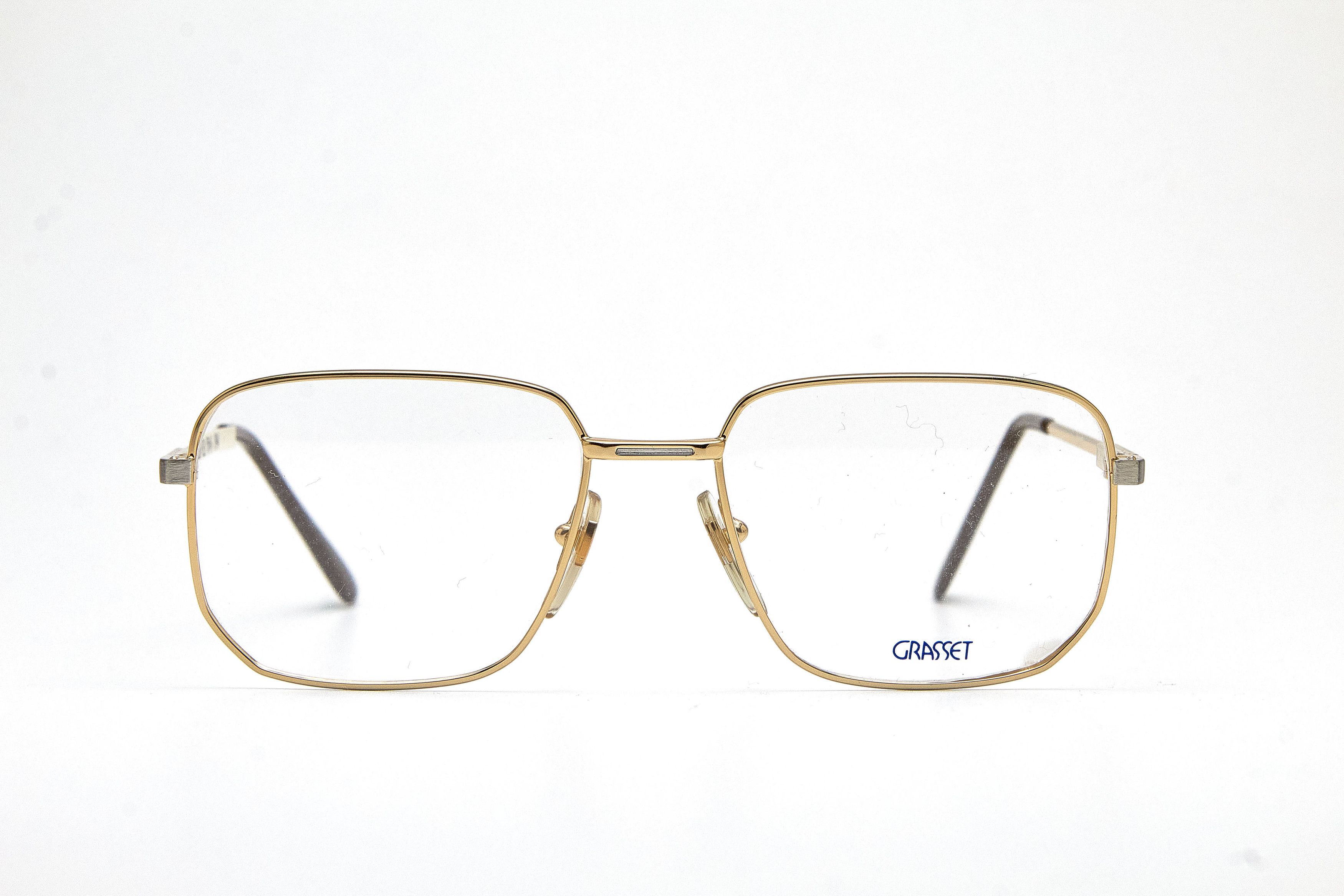 Vintage Old Money GRASSET Gold&Silver Rectangular Quiet Lux Specs Size ONE SIZE - 2 Thumbnail