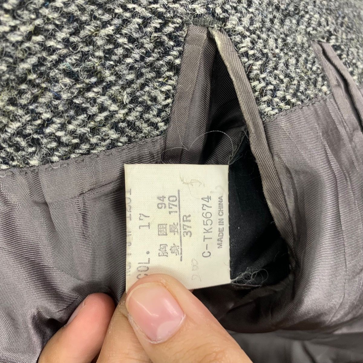 Harris Tweed Vintage HARRIS TWEED x AVON HOUSE Herringbone Blazer Jacket Size 38R - 11 Thumbnail