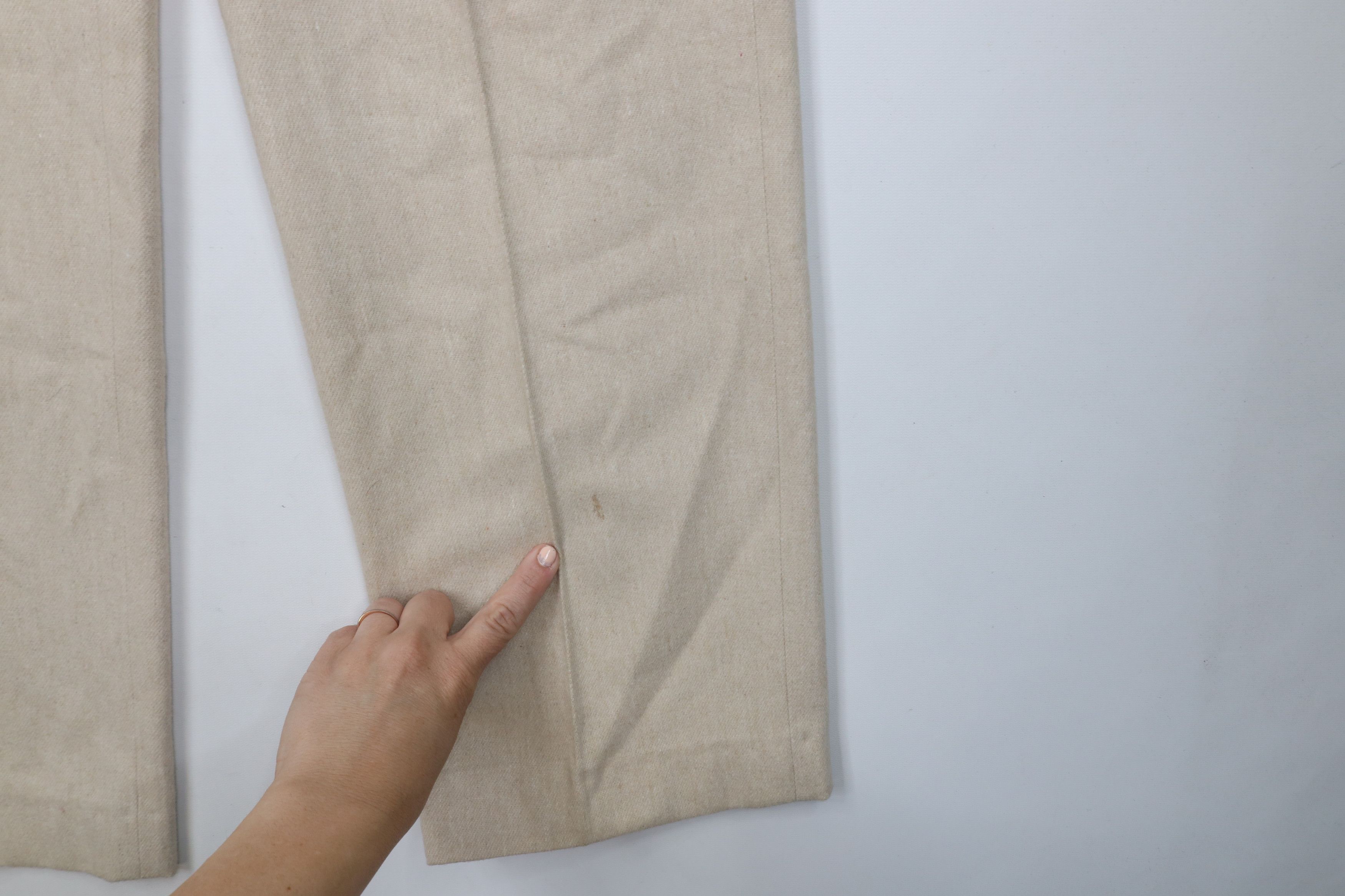 Vintage Vintage 60s Streetwear Wool Tweed Wide Leg Chino Pants USA Size US 34 / EU 50 - 5 Thumbnail