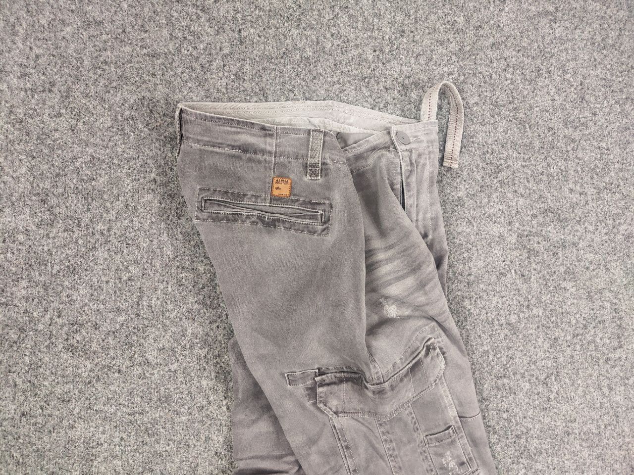 Alpha Industries Alpha Industries Straight Fabric Faded Gray Cargo Pants Size US 32 / EU 48 - 13 Thumbnail