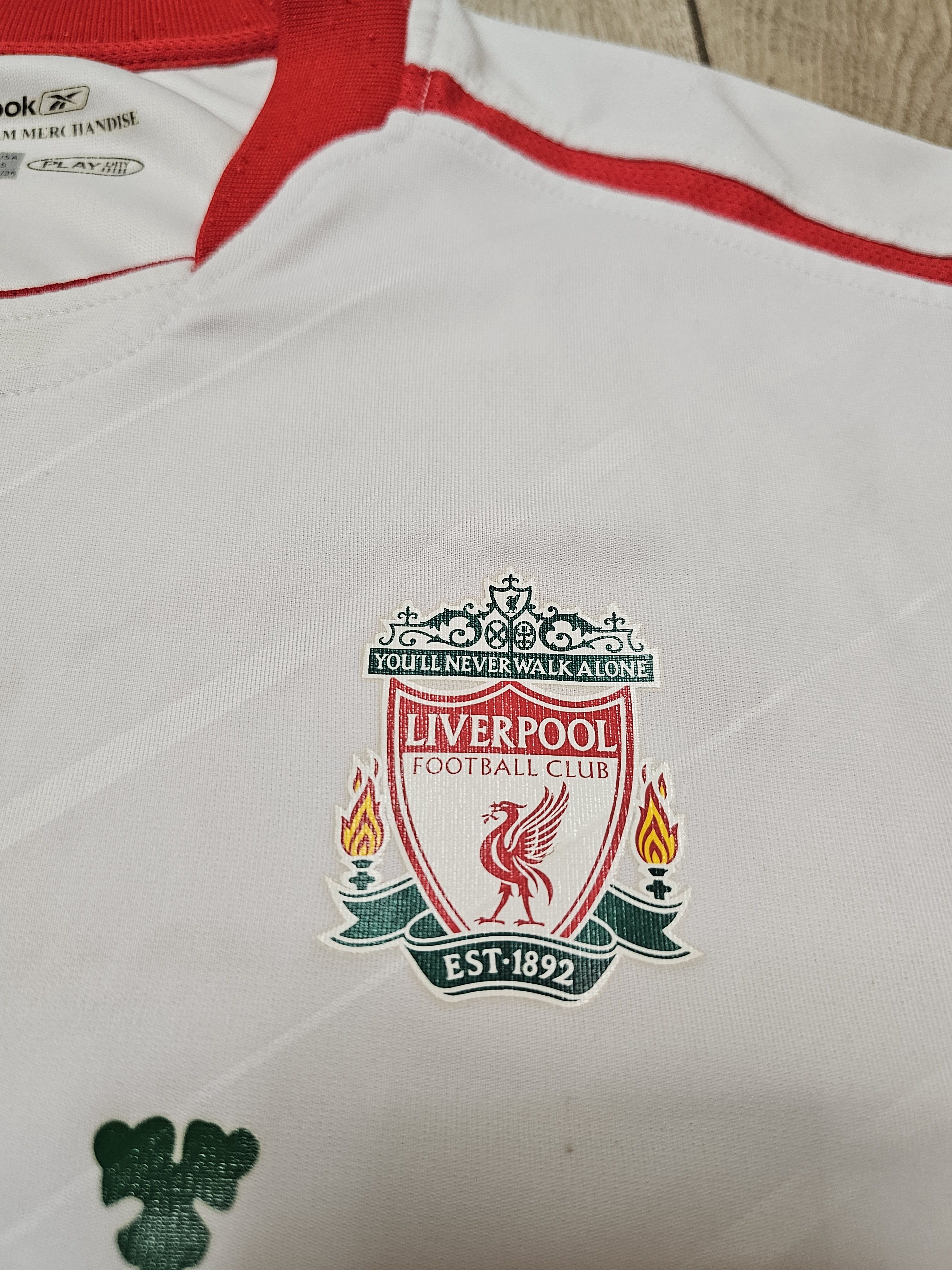 Vintage LIVERPOOL 2005 2006 AWAY FOOTBALL SHIRT SOCCER JERSEY Size US S / EU 44-46 / 1 - 4 Thumbnail