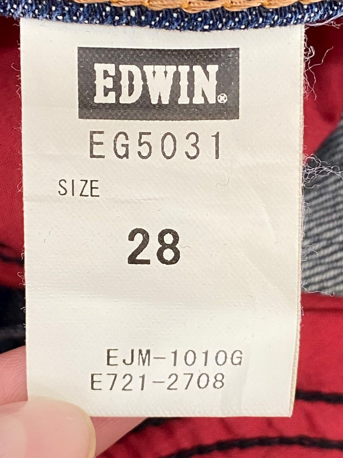 Edwin Edwin Blue Wash Whiskered Style Flare Jeans Size US 30 / EU 46 - 11 Thumbnail