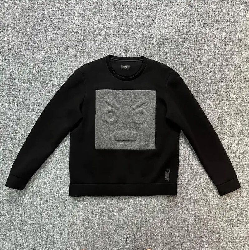 Fendi Fendi Black Cotton Men's Sweatshirt 0089 Size US S / EU 44-46 / 1 - 1 Thumbnail