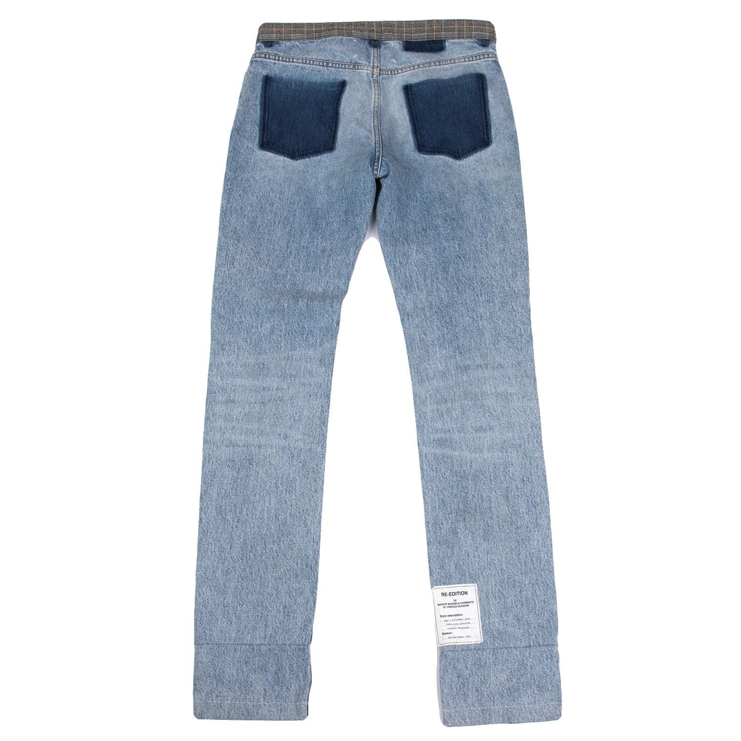 Maison Margiela Slim Reconstructed Denim Pants in Indigo Light Size US 30 / EU 46 - 9 Thumbnail