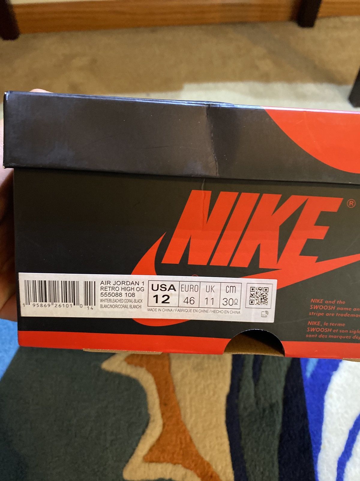 Jordan Brand × Nike Nike Jordan 1 High ‘Stage Haze’ Size US 12 / EU 45 - 2 Thumbnail