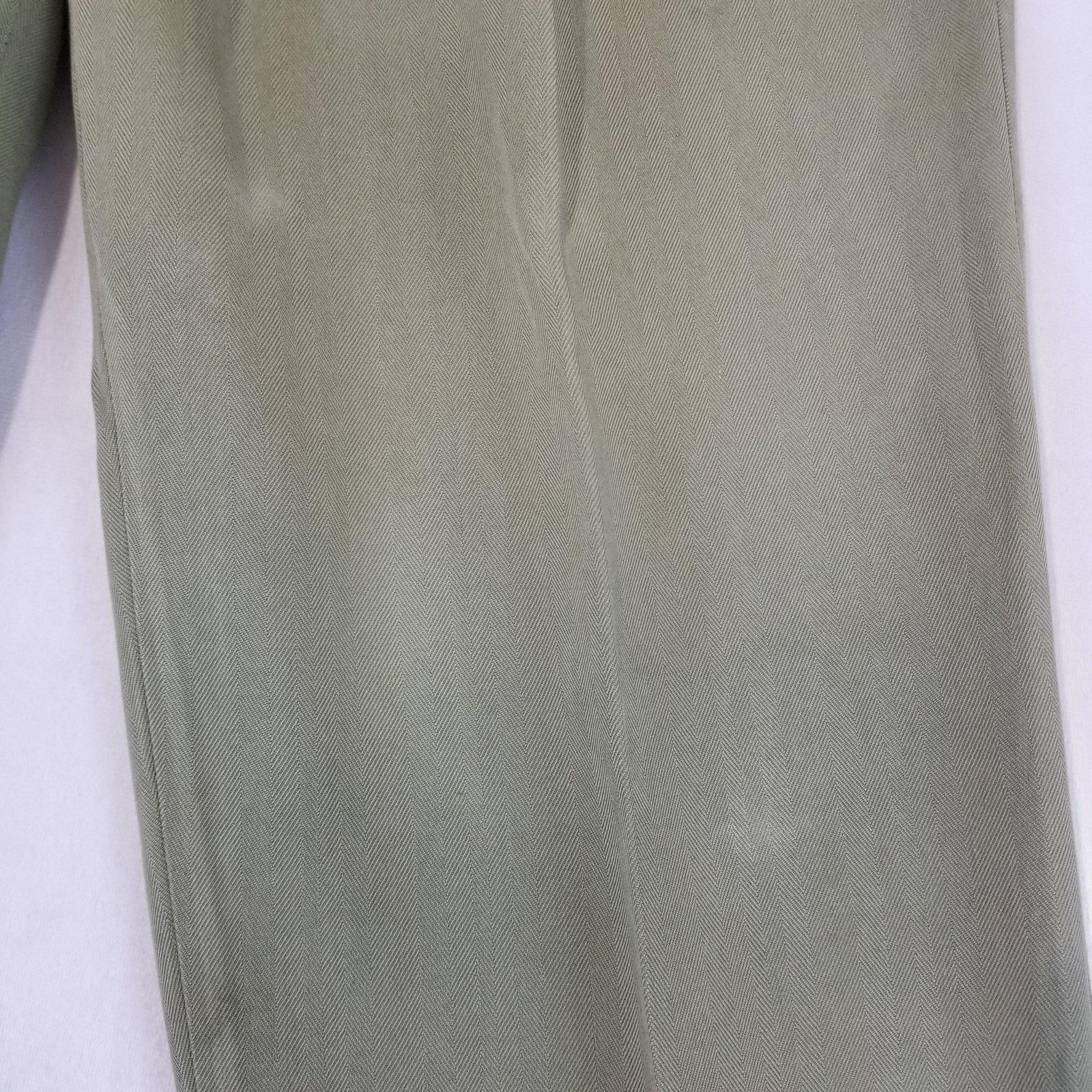 Tommy Bahama Tommy Bahama Pants Women 8 Green Silk Pleated Lined Trousers Size 30" / US 8 / IT 44 - 8 Thumbnail
