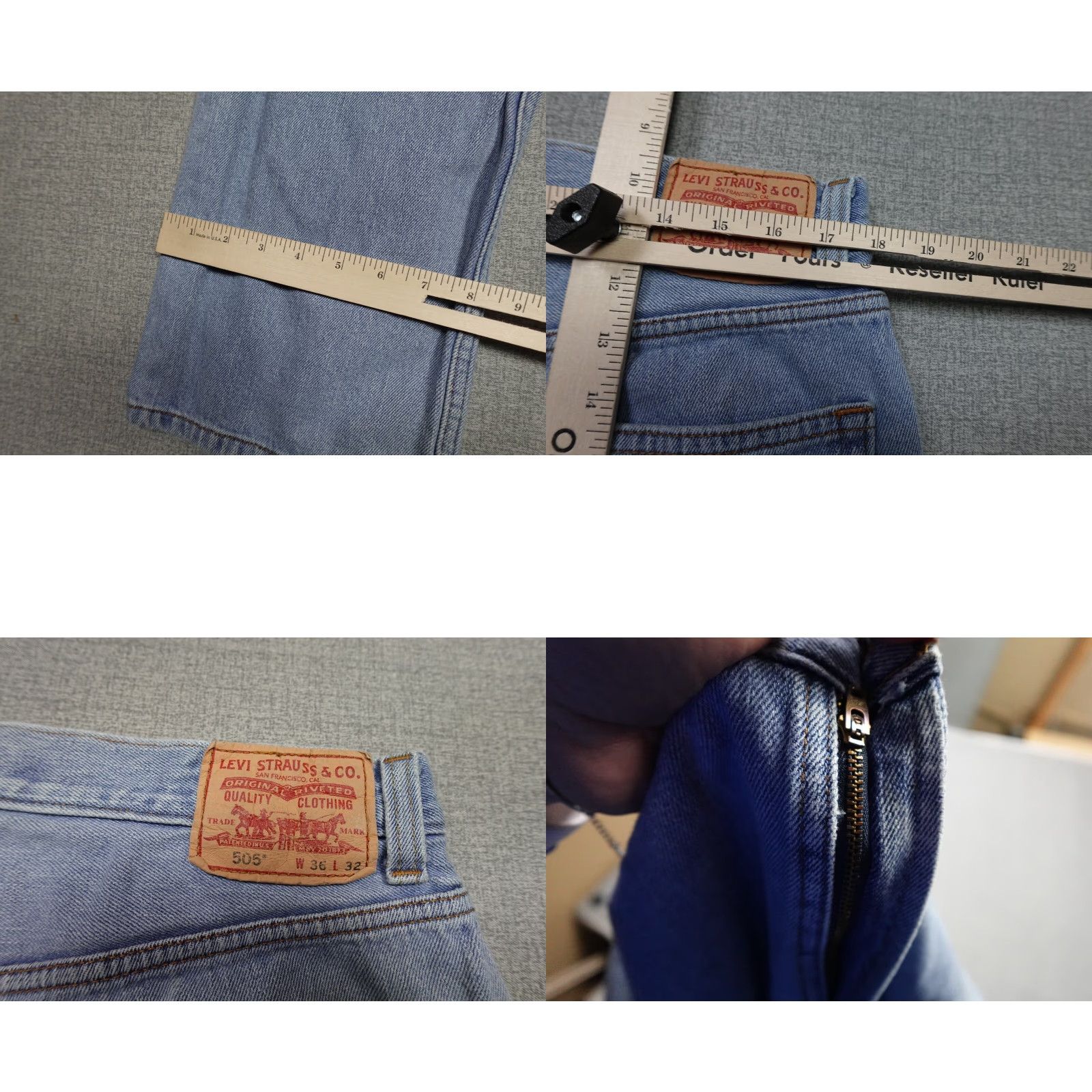 Levi's Levi's 505 Jeans Men's 36x32 Blue Relaxed Fit Denim Western Cowboy Rancher USA Shirt Mens Size 36 Blue Relaxed Levi's 505 Jeans Size US 36 / EU 52 - 8 Thumbnail