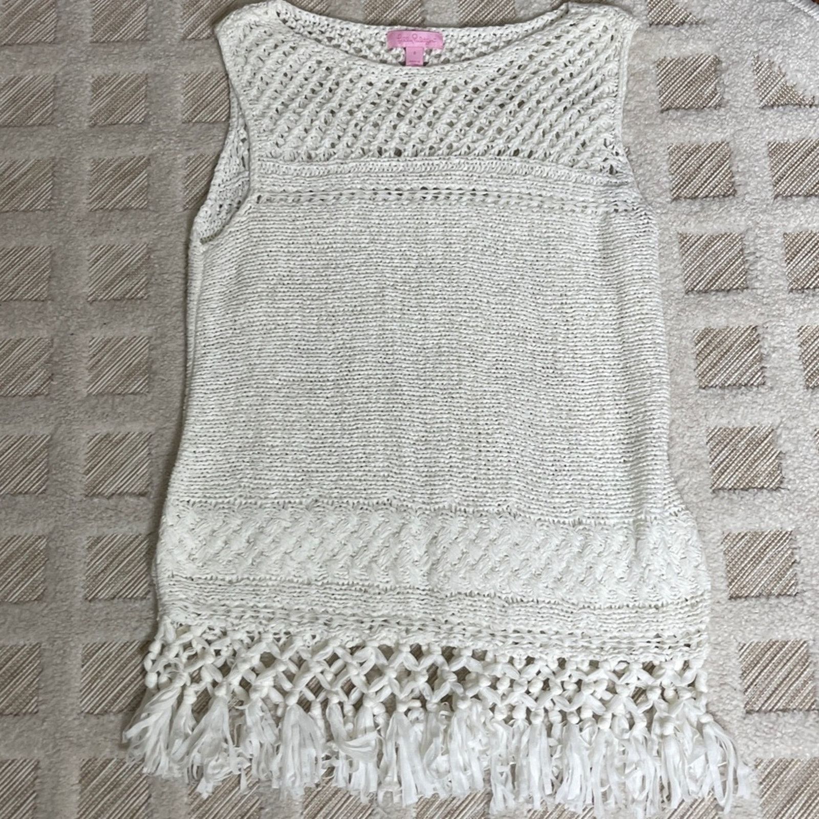 Lilly Pulitzer Lilly Pulitzer Limon Sleeveless Sweater Size S / US 4 / IT 40 - 4 Thumbnail