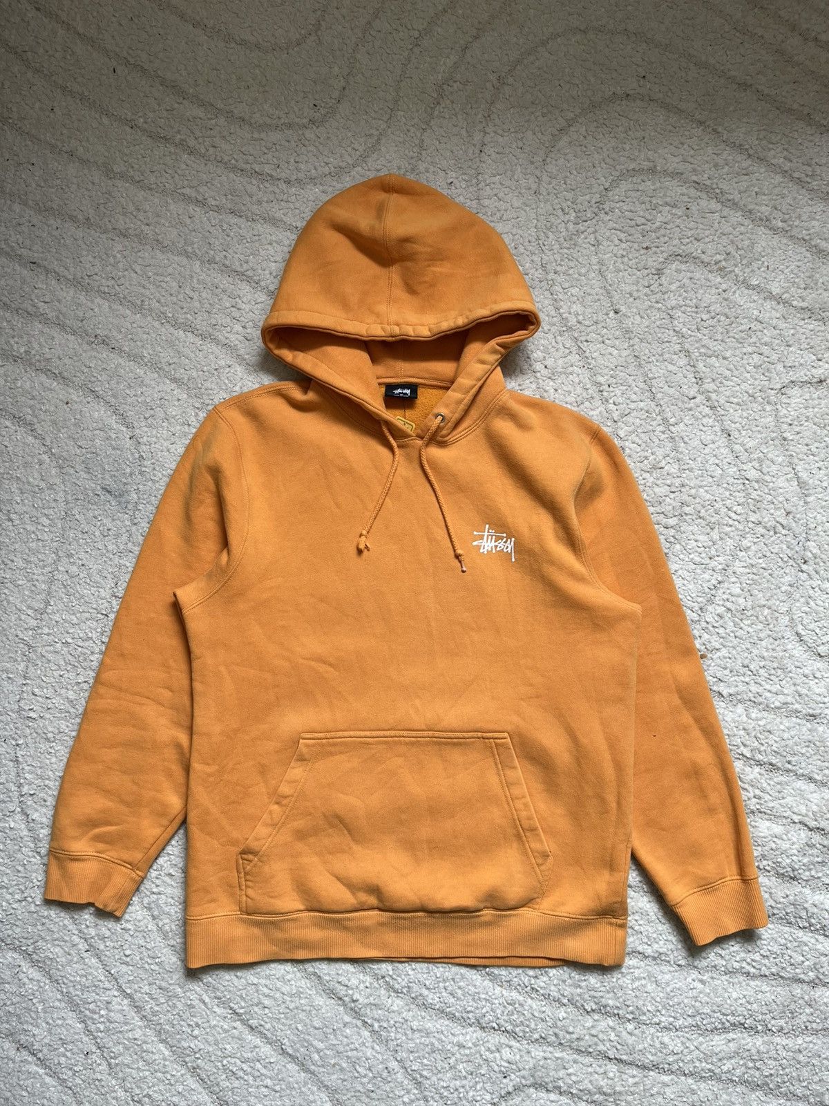 Stussy Stüssy Big Logo Orange Hoodie Size US M / EU 48-50 / 2 - 3 Thumbnail