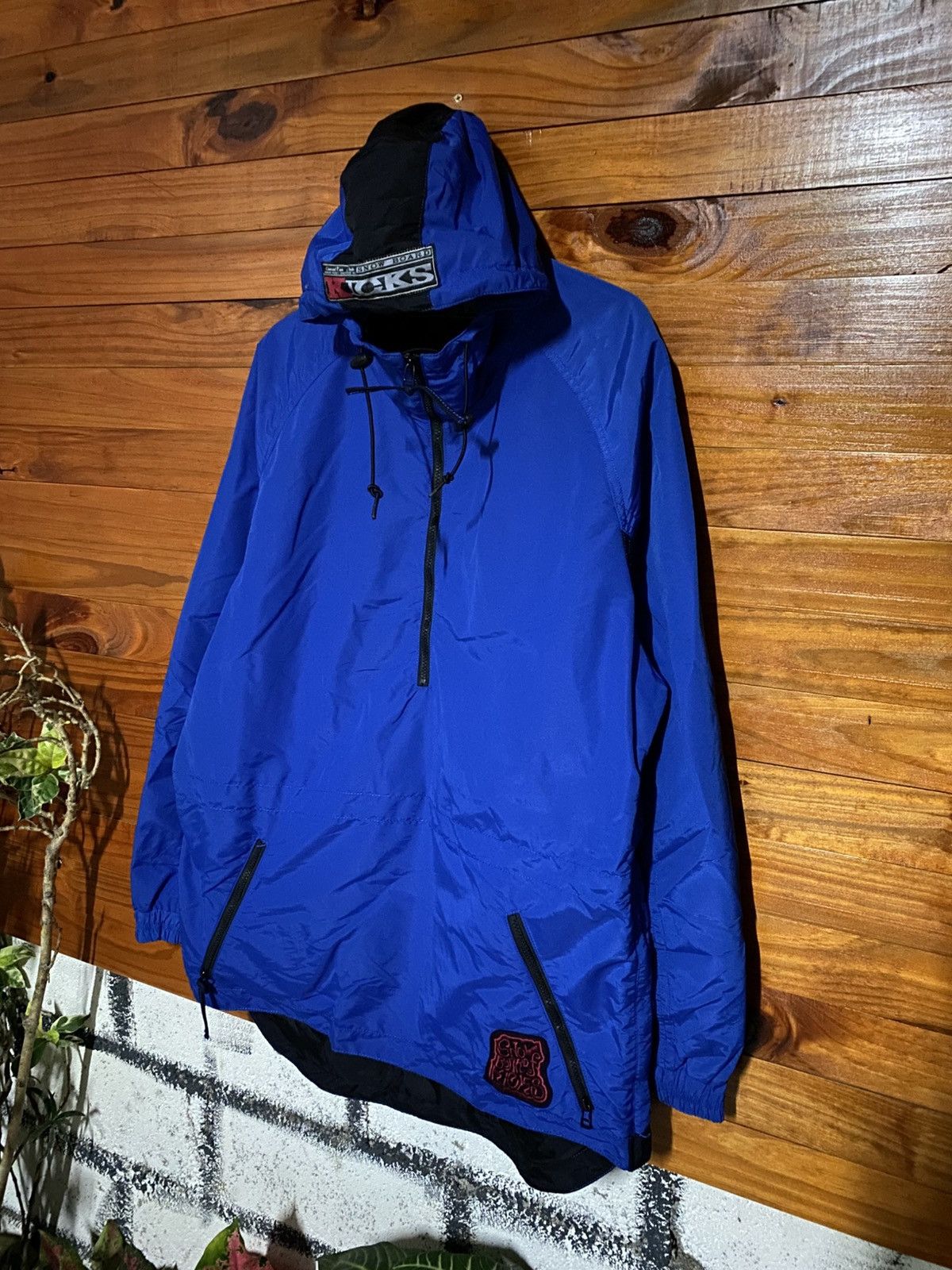 Kicks On Fire Vintage KICKS Snowboard Anorak Jacket Blue Japanese Outdoor Size US L / EU 52-54 / 3 - 4 Thumbnail