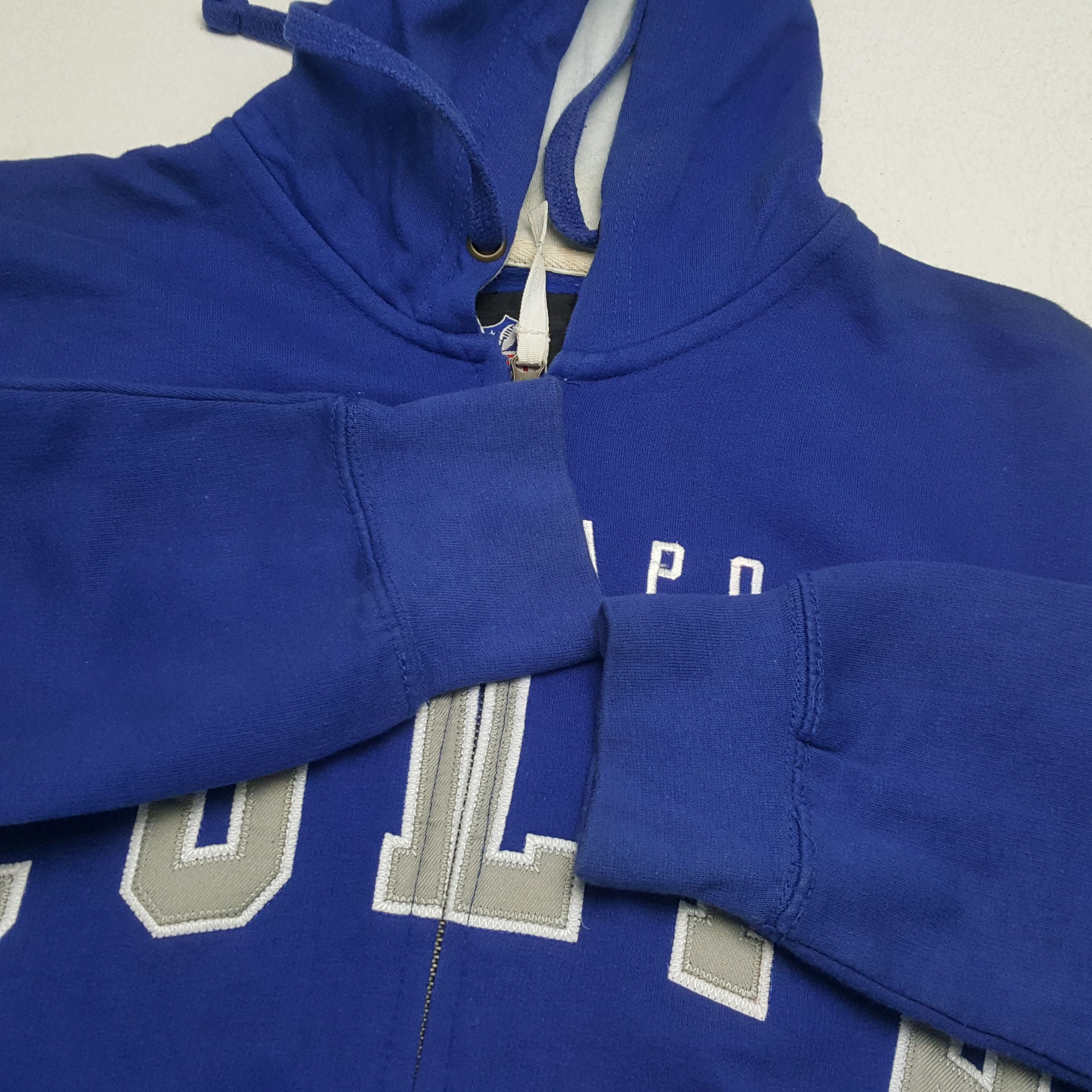 NFL × Vintage INDIANAPOLIS COLTS NFL American Football Team Zipper Hoodies Size US L / EU 52-54 / 3 - 9 Thumbnail