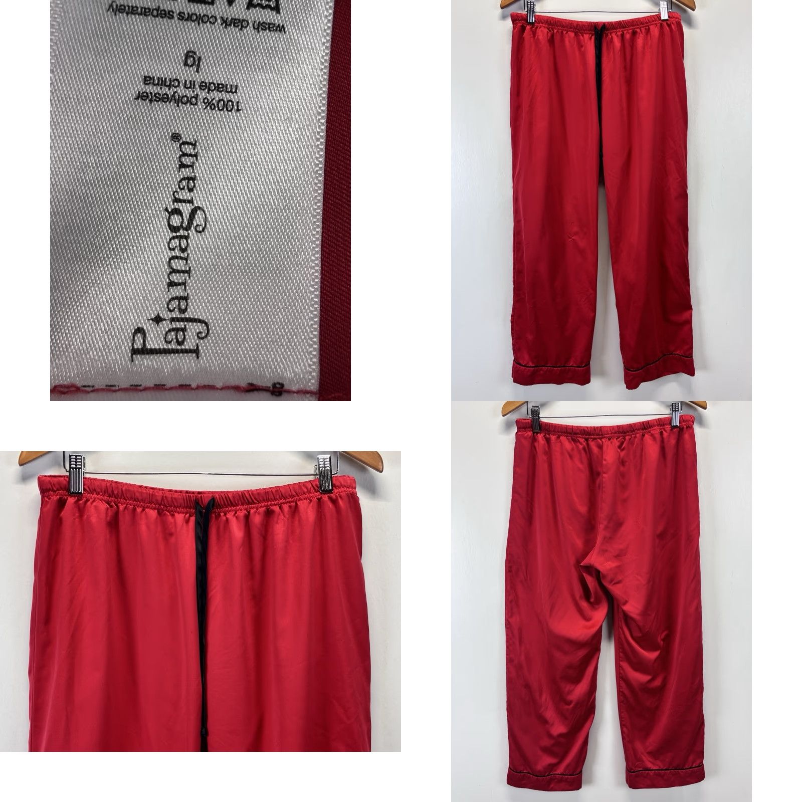 Vintage PajamaGram Pajamagram 2 Pc Pajama Set Sz Large Women’s Red shirt Pants READ Pajamagram Size L / US 10 / IT 46 - 8 Thumbnail