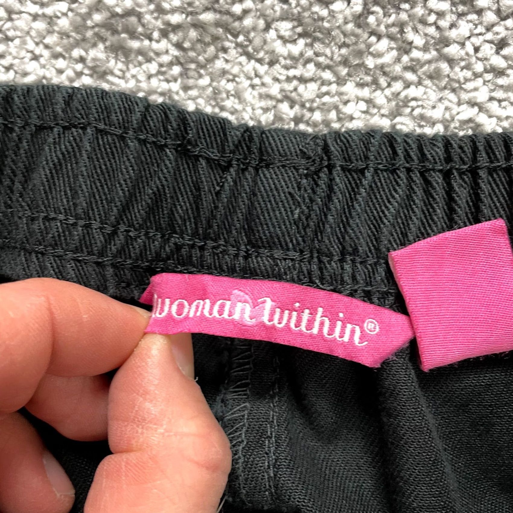 Vintage Woman Within Jeans Pants Womens Plus 18W Black Classic Fit Straight 32x28 Denim Cotton 100% Zip Pocket Mens Size 24" / US 00 / IT 34 - 7 Thumbnail