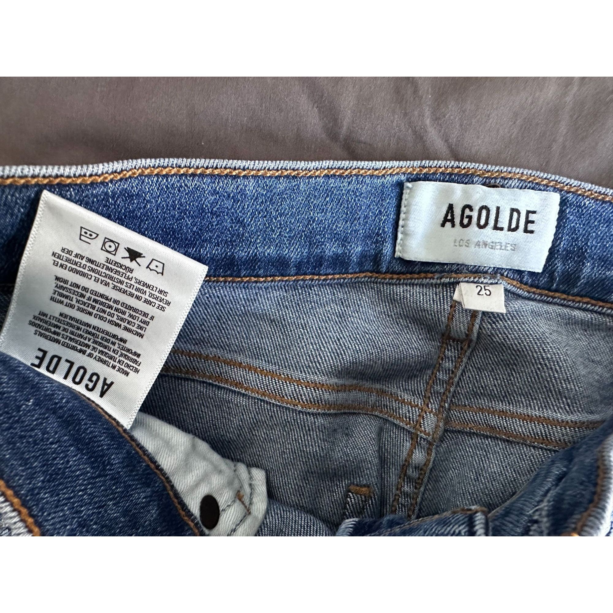 Agolde Ladies designer AGOLDE skinny jeans size 25 Size 25" / US 0 / IT 36 - 4 Thumbnail