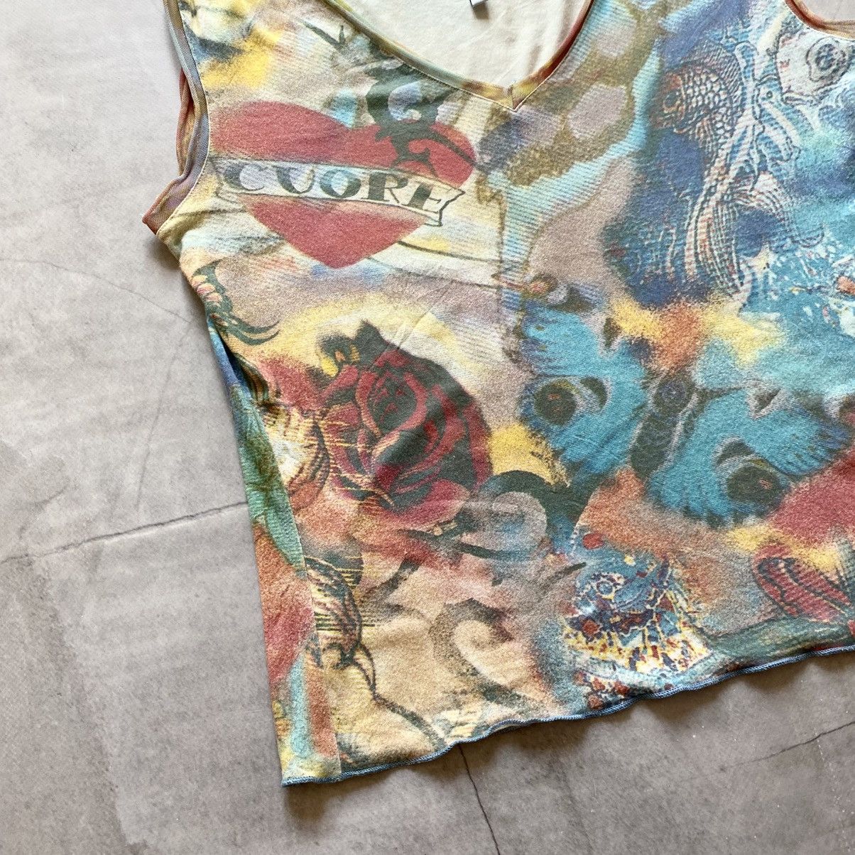 Ed Hardy Y2K Style Ed Hardy Tank Top Heart Hysteric Glamour Vibe Size M / US 6-8 / IT 42-44 - 2 Thumbnail