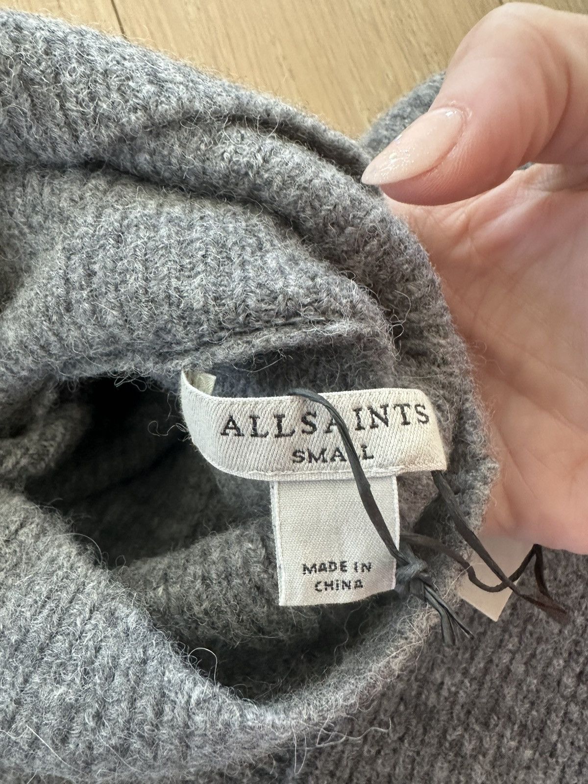 Allsaints All Saints Women Wool Sweater Size S / US 4 / IT 40 - 6 Thumbnail