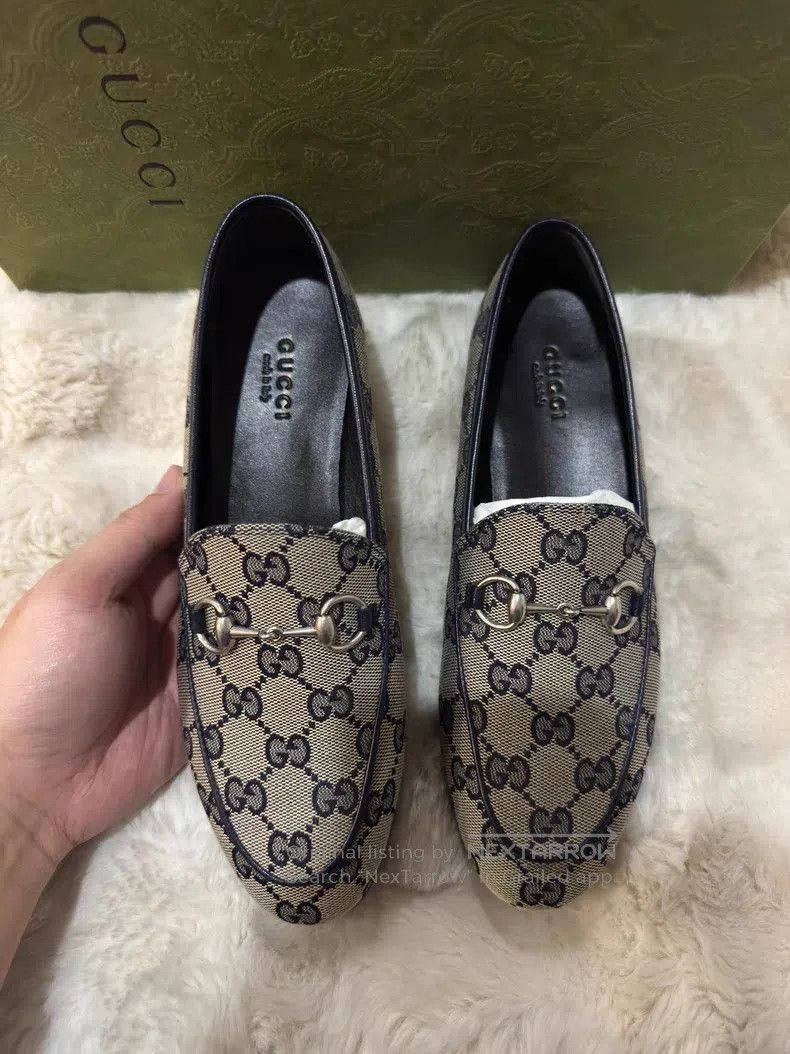 Gucci Guicci Women's Full Print Loafers Leather Shoes Size US 6 / IT 36 - 4 Thumbnail