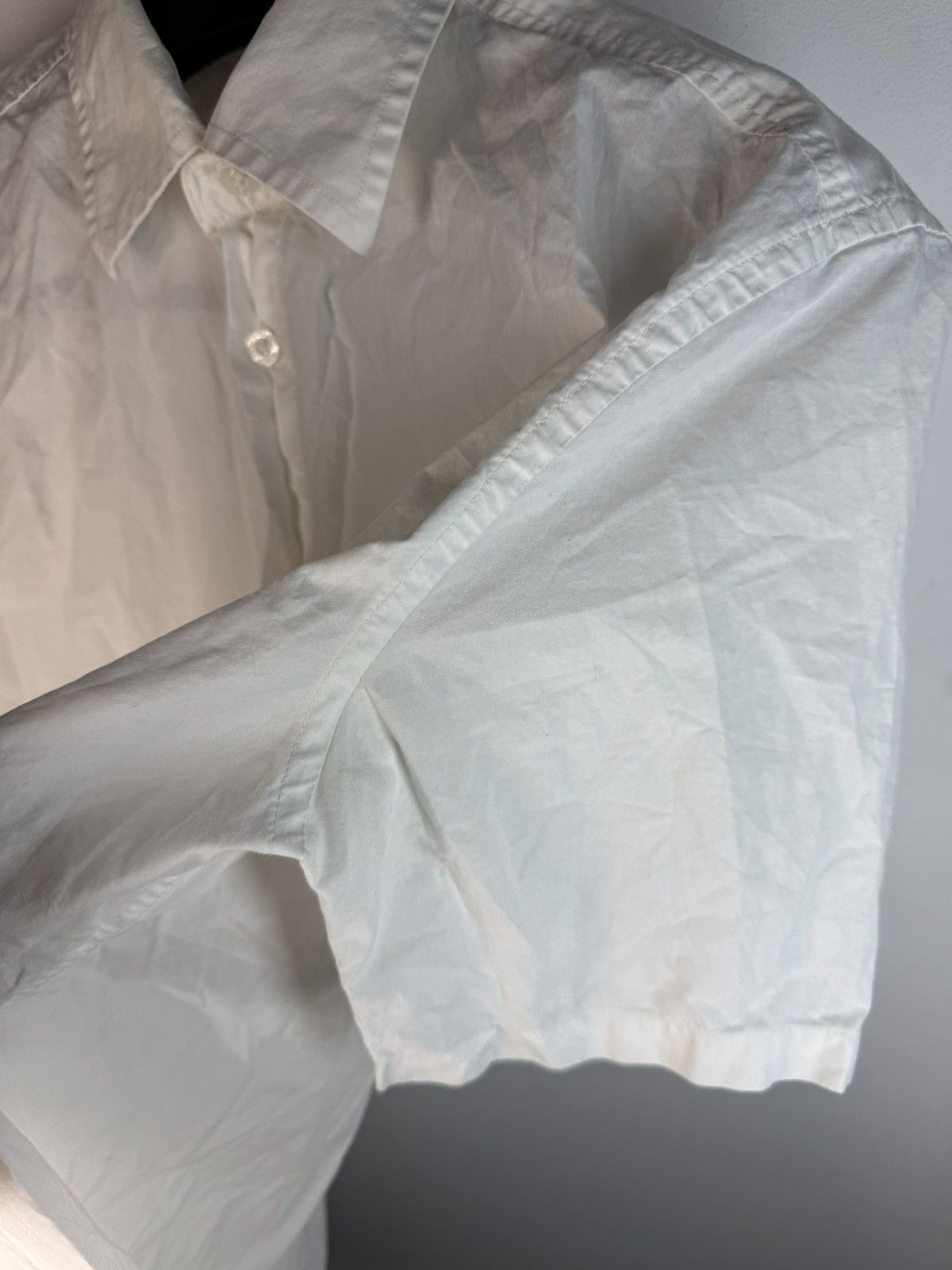 Yves Saint Laurent White YSL Shirt Summer Cotton Size US S / EU 44-46 / 1 - 14 Thumbnail