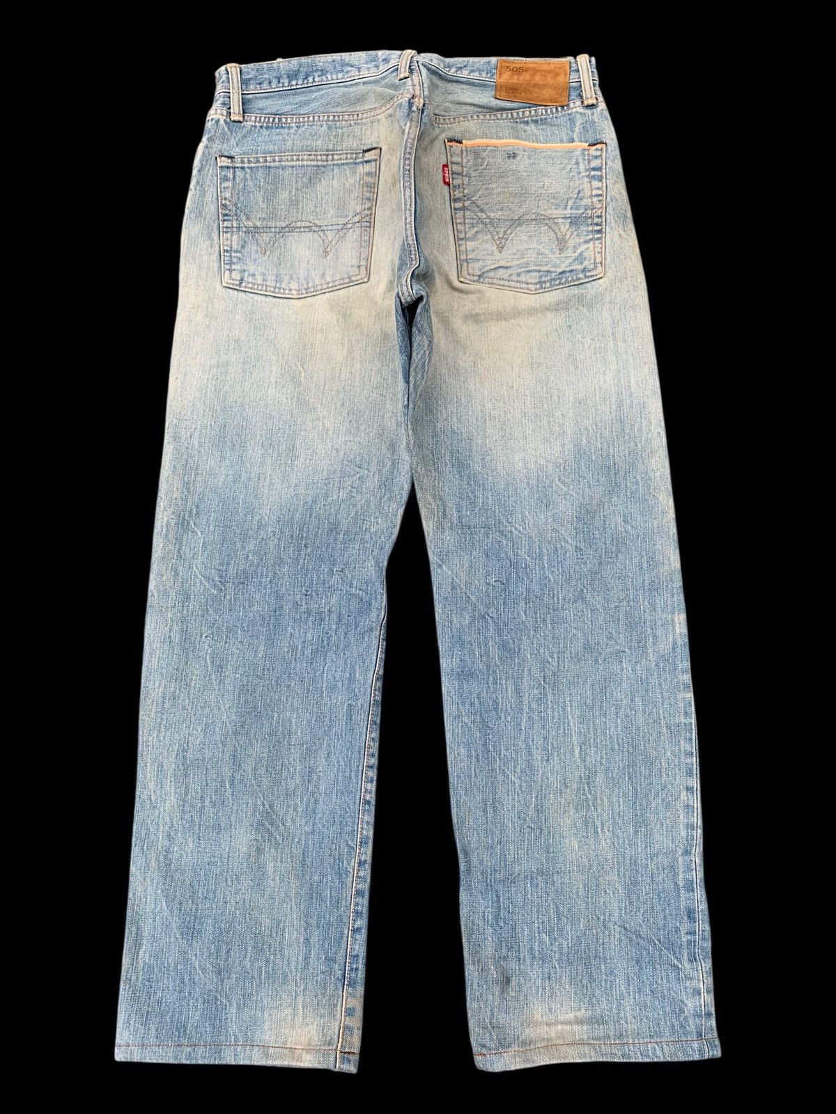 Edwin VINTAGE EDWIN 505s SELVEDGE FADED&RUSTY DISTRESSED DENIM Size US 32 / EU 48 - 2 Thumbnail