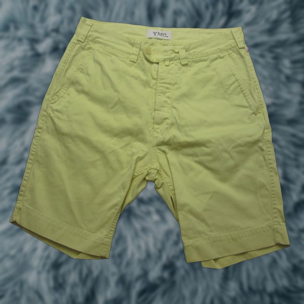 YMC YMC Shorts Mens 28 Yellow Chino Casual Preppy Cotton Mid Length 5-Pocket Flat Front Vintage No Mens Size US 28 / EU 44 - 1 Thumbnail