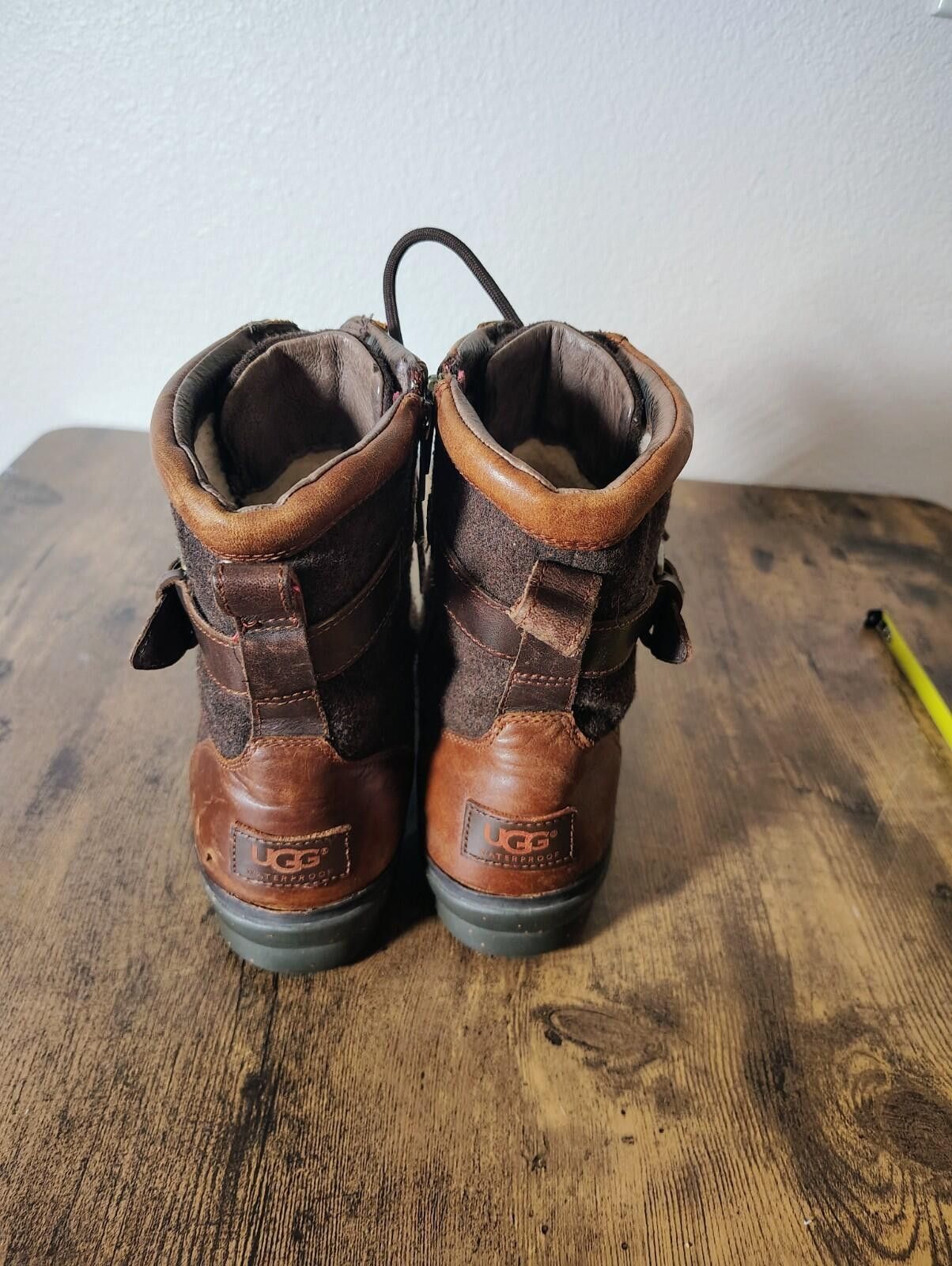 Ugg UGG Kesey Size US 9.5 Women’s Brown Leather Shearling Boots Size US 9.5 / IT 39.5 - 6 Thumbnail